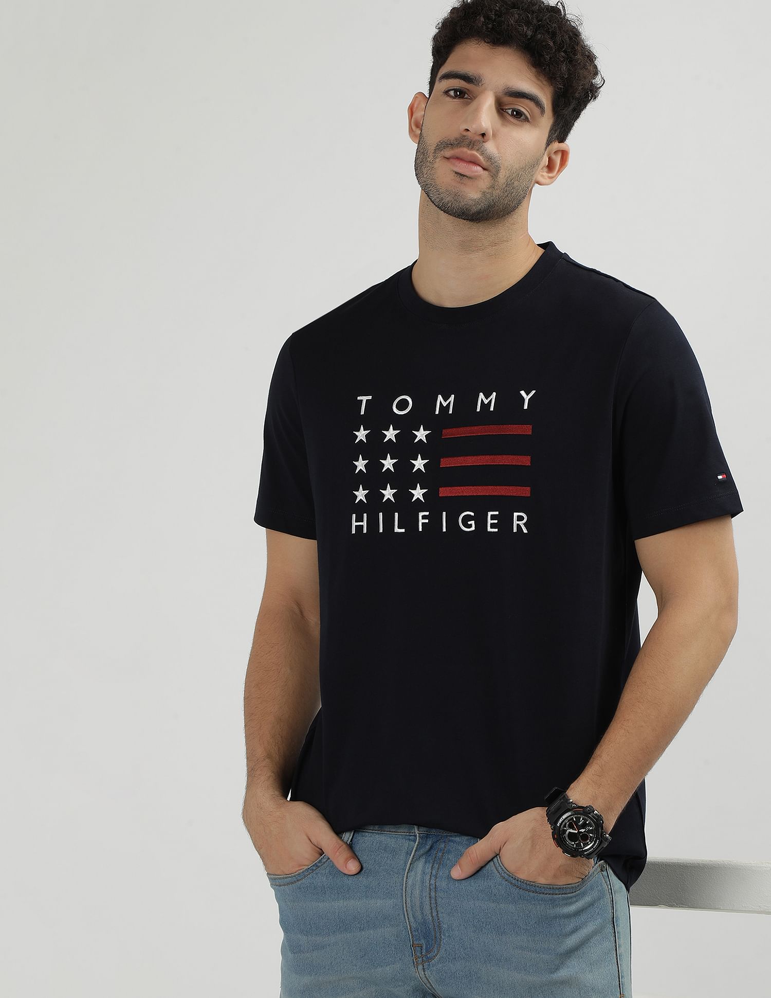 Buy Tommy Hilfiger Crew Neck Americana Graphic T Shirt NNNOW