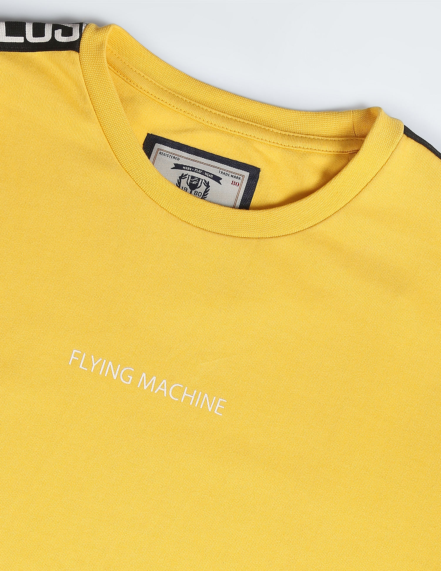 Flying Machine Crew Neck Brand Tape Sweatshirt