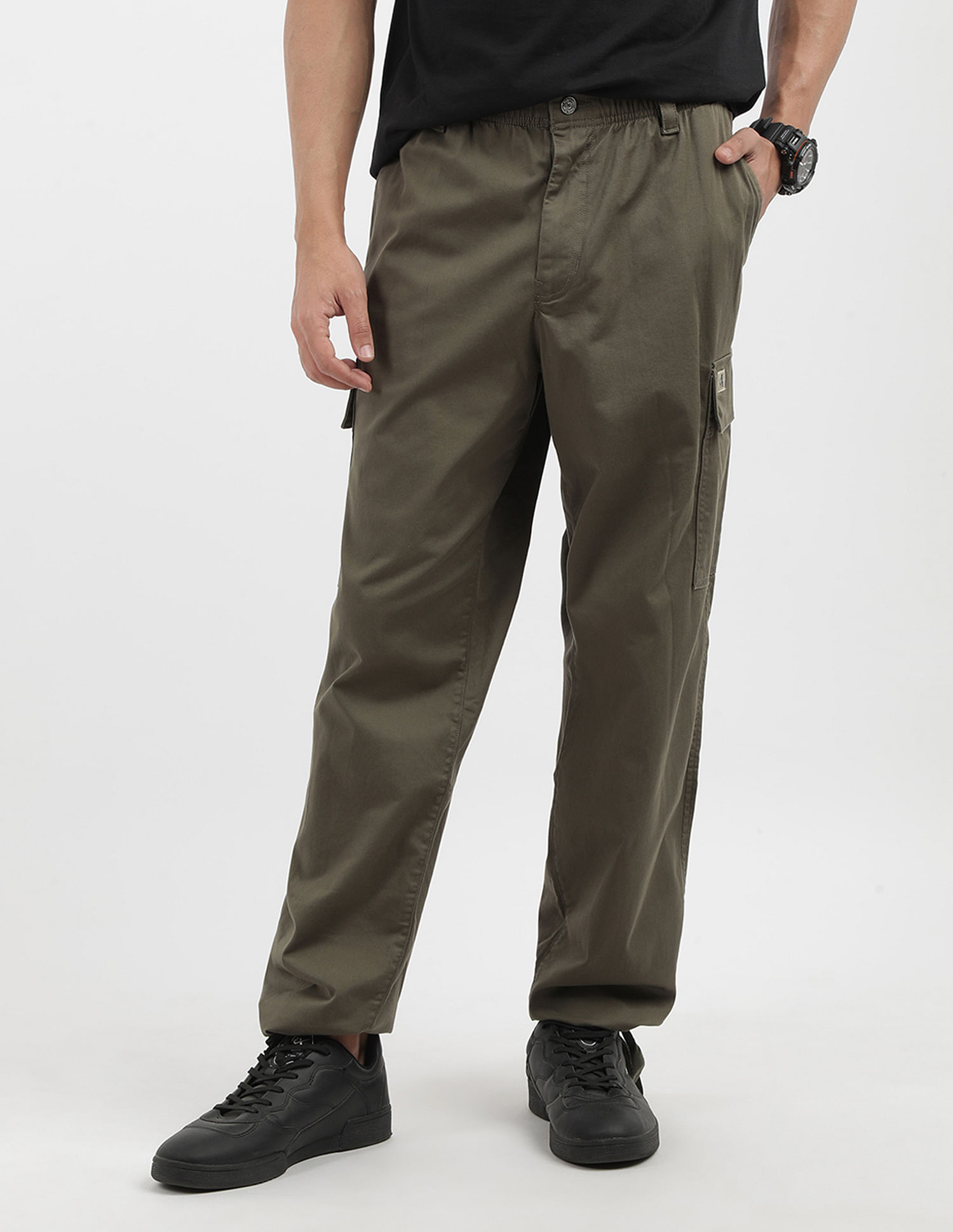Calvin Klein Jeans Straight Fit Solid Cargo