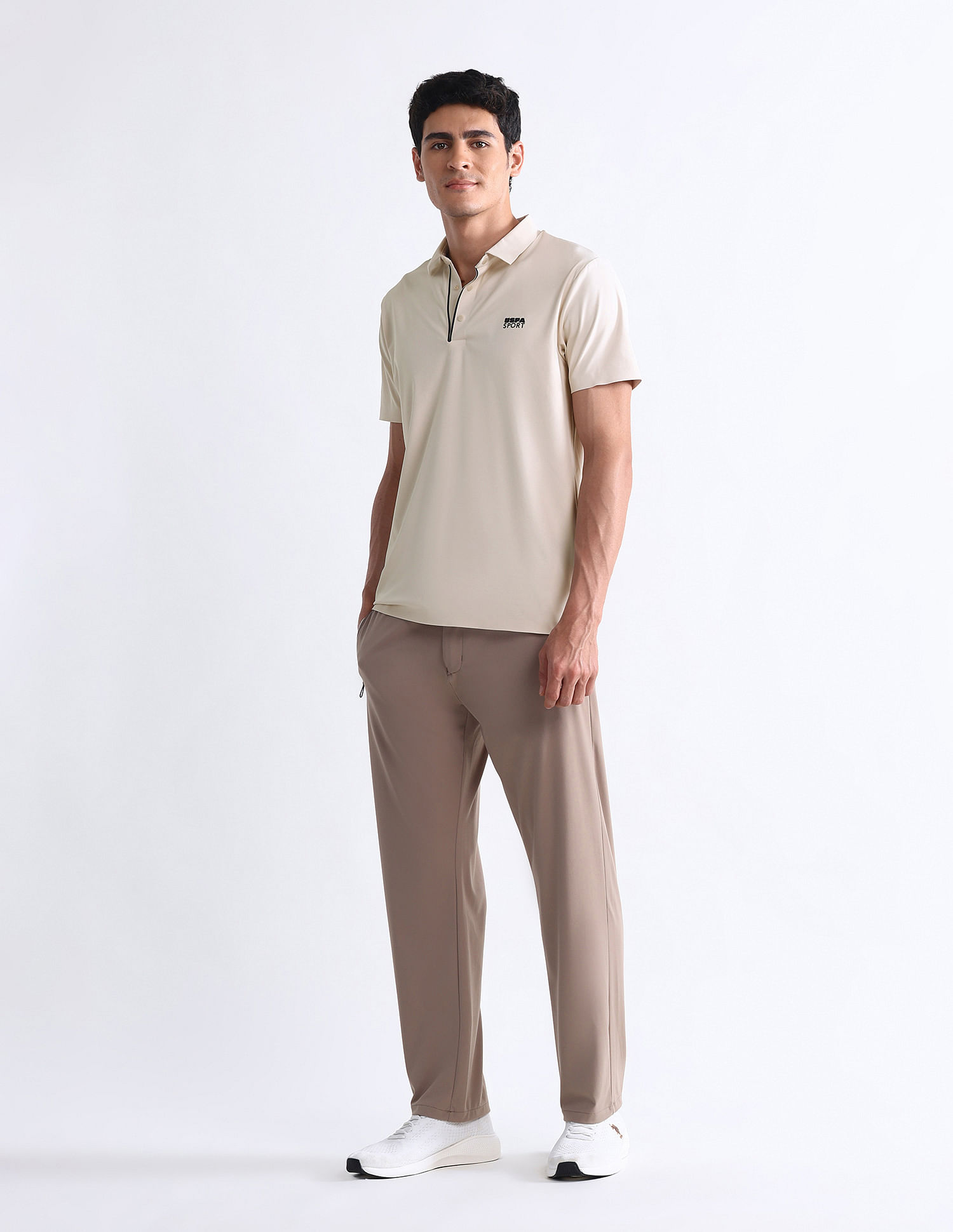 USPA Active Solid Slim Fit Polo Shirt