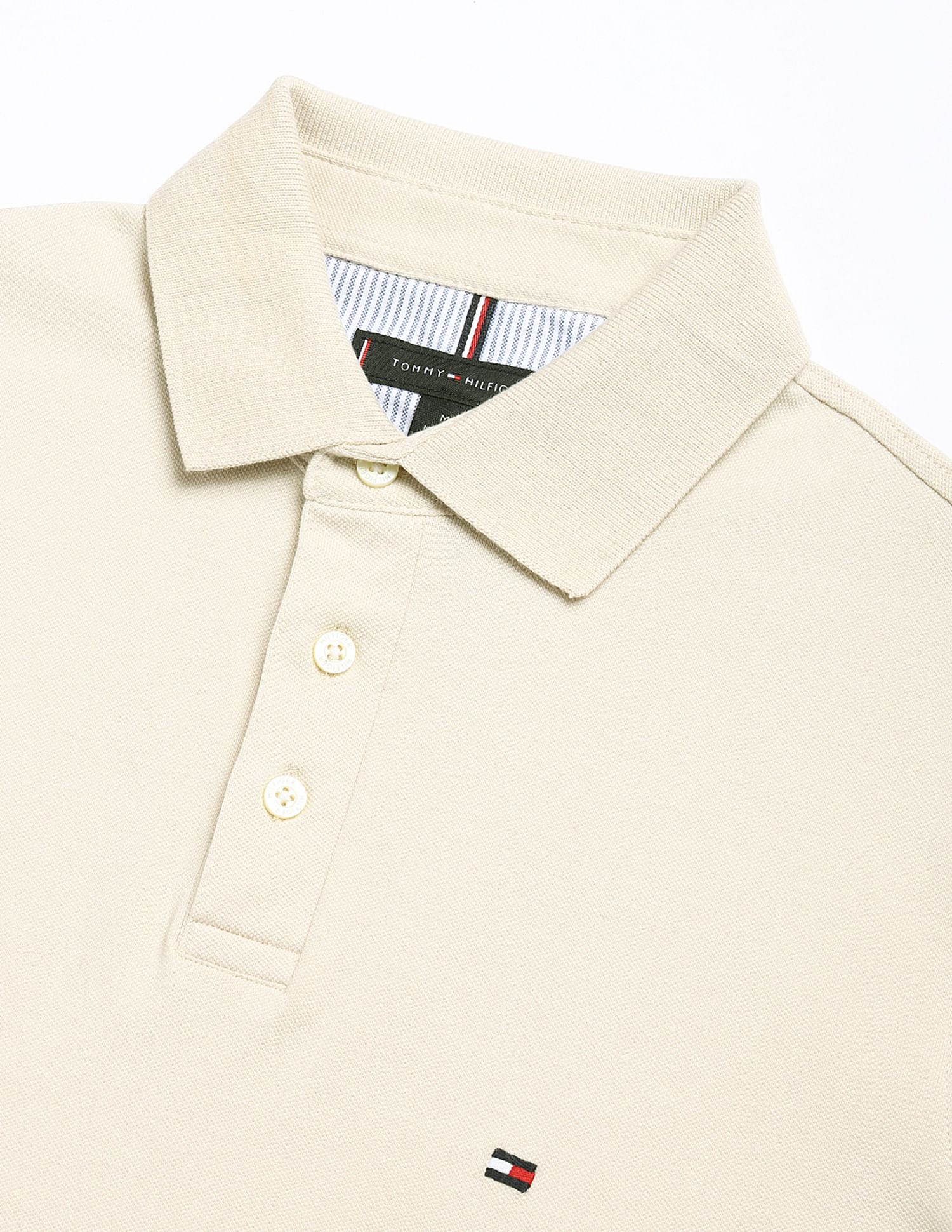 Tommy Hilfiger Solid Slim-Fit Cotton Polo Shirt
