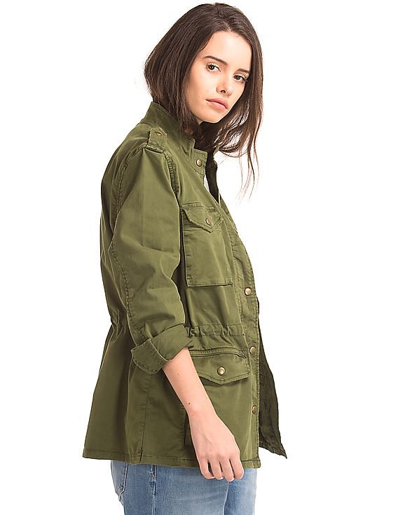 Buy GAP Women Women Green Classic Utility Jacket NNNOW