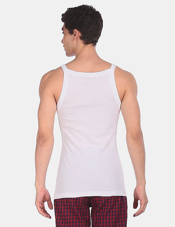 USPA Innerwear Round Neck Cotton I636 Vest - Pack Of 1