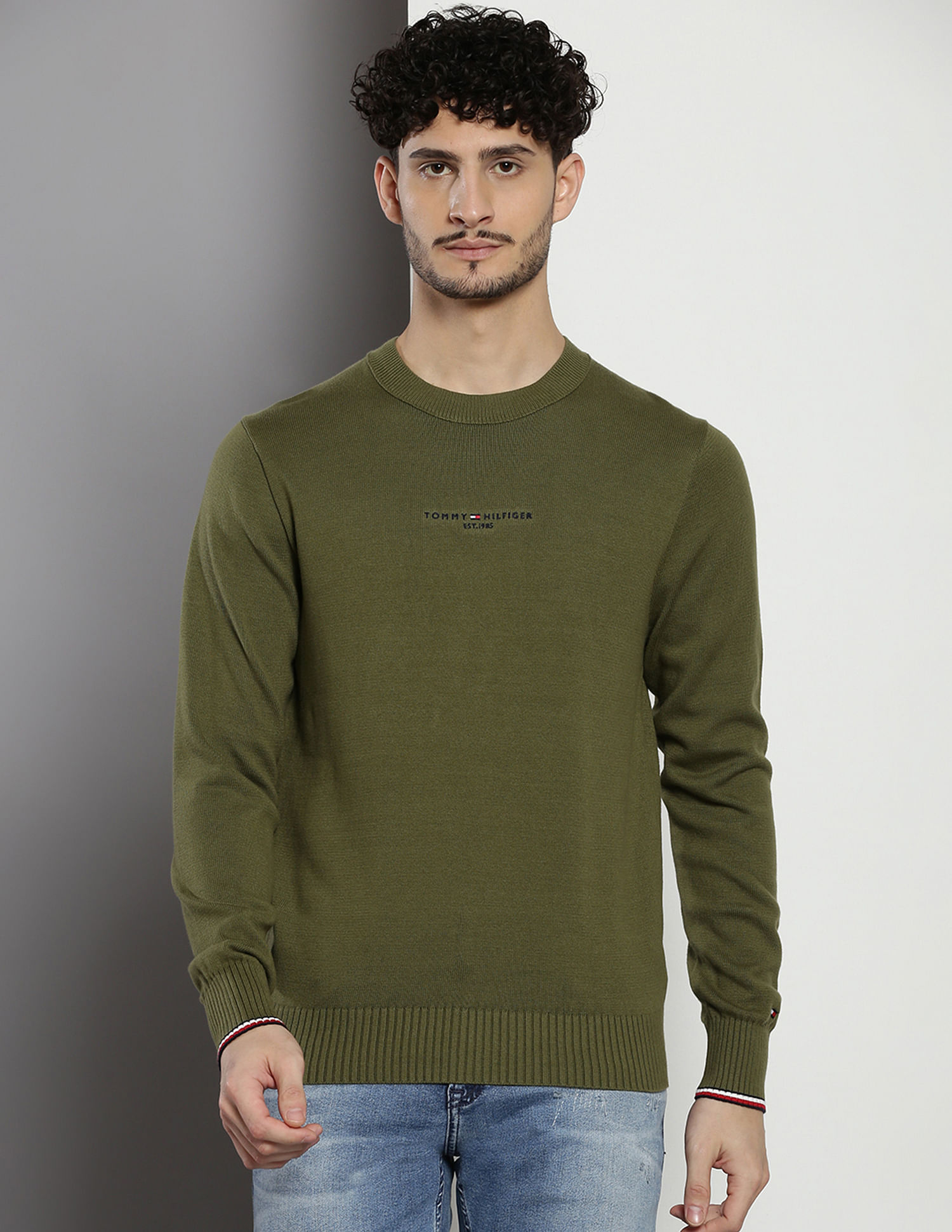 Tommy Hilfiger Organic Cotton Solid Sweater
