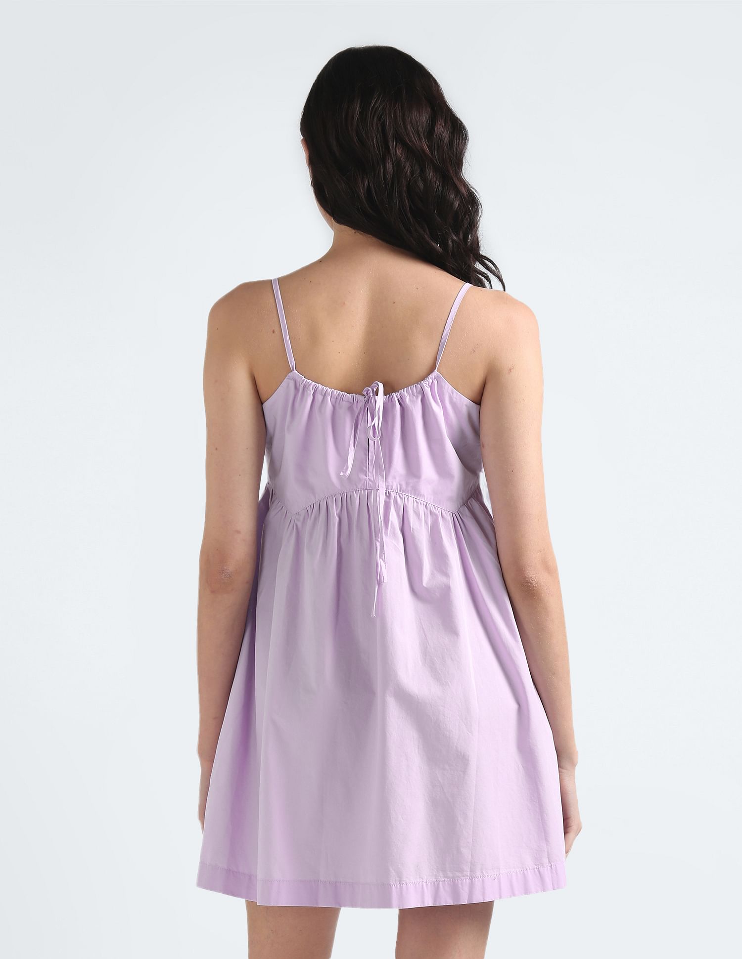 Tommy Hilfiger Back Tie Poplin Strap Dress