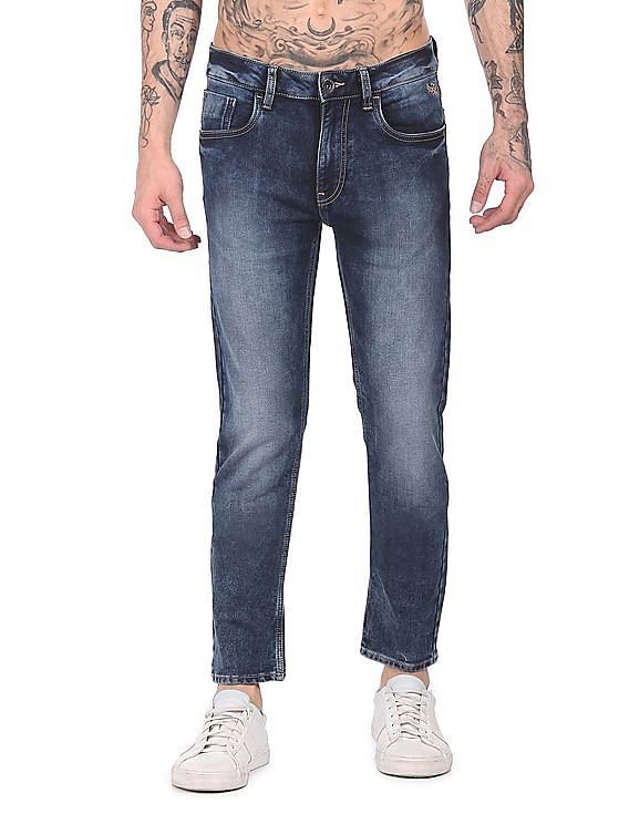 Flying Machine Mid Rise Michael Slim Tapered Fit Jeans