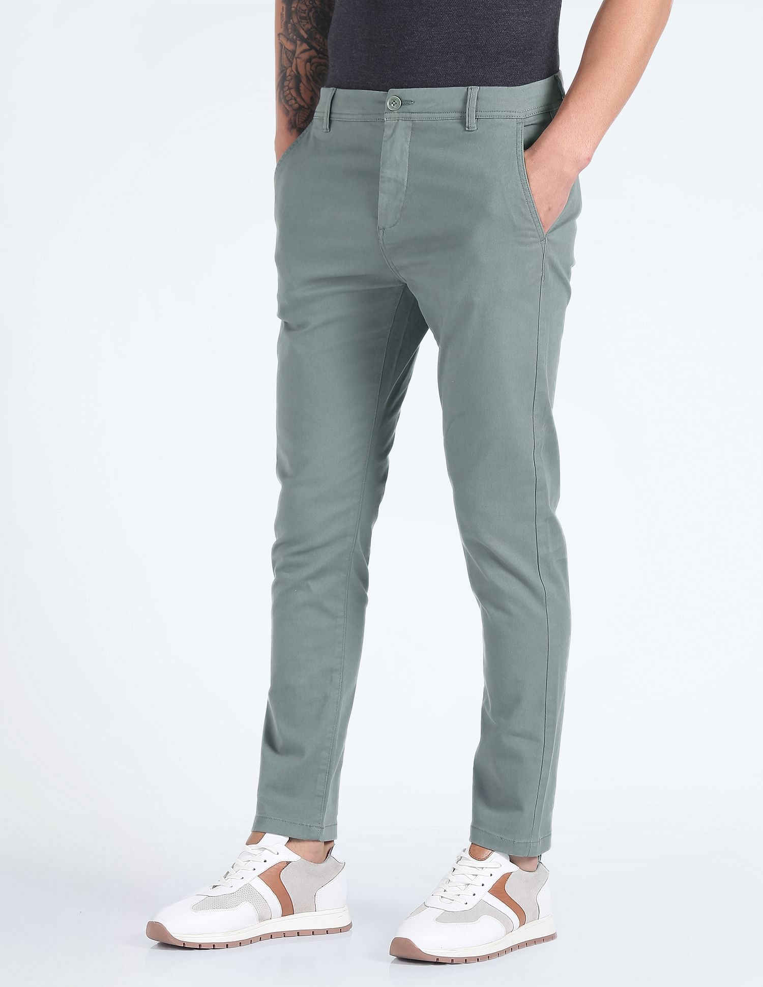Flying Machine Solid Twill Trousers