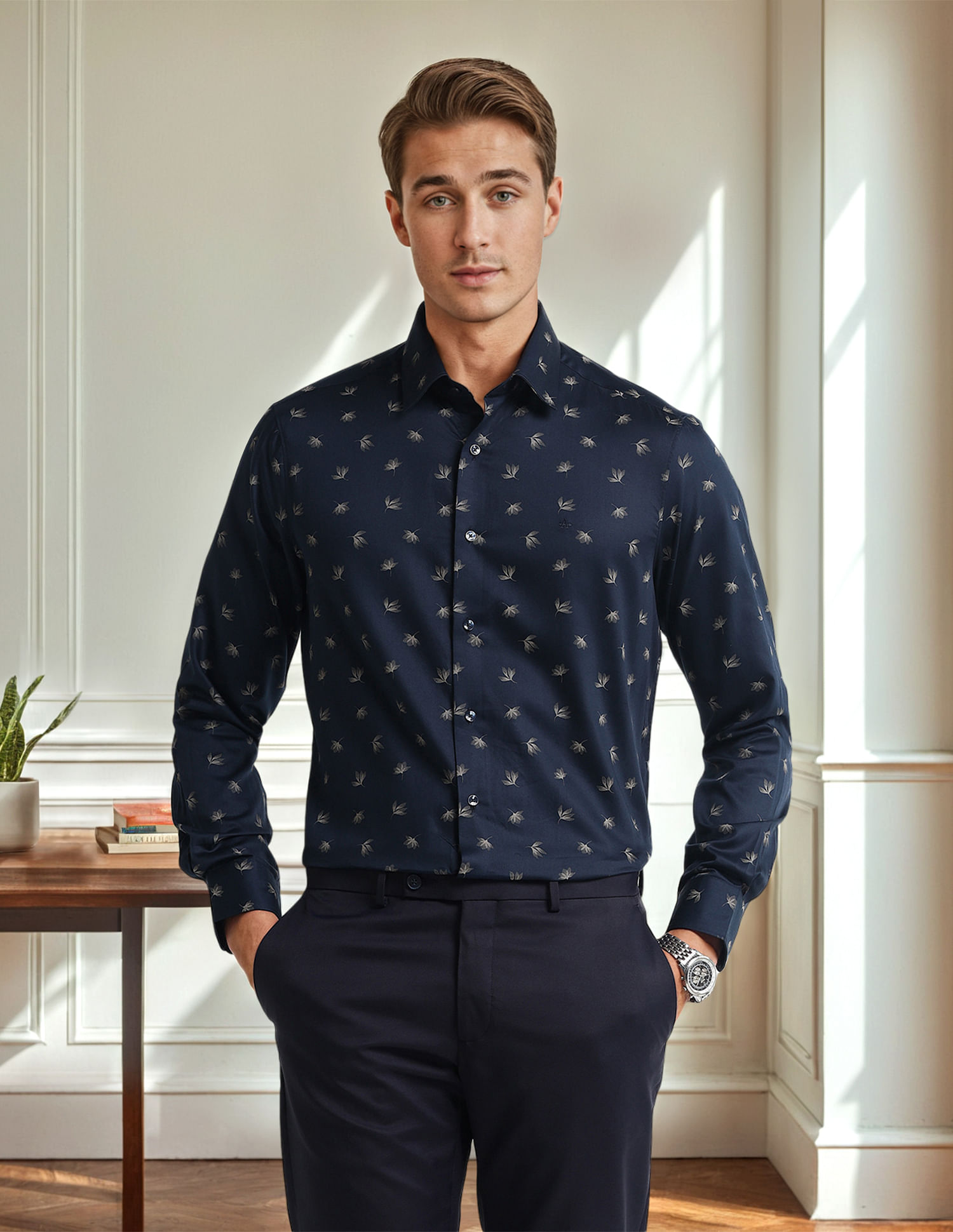 Arrow 1851 Tailored Fit Pure Cotton Shirt