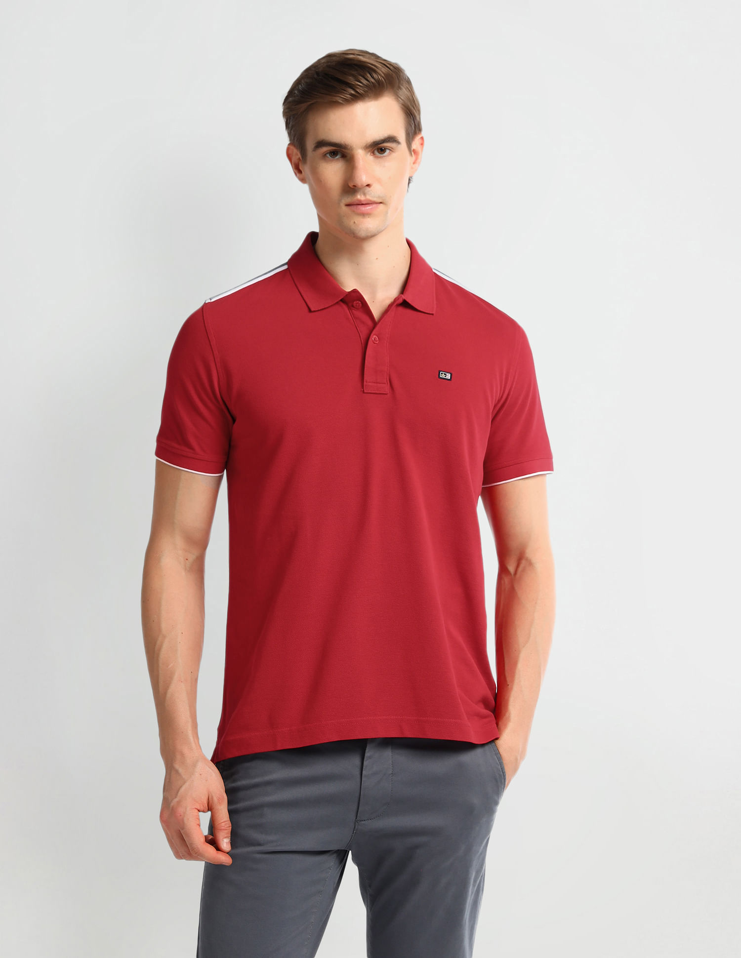 Arrow Sport Solid Cotton Polo Shirt