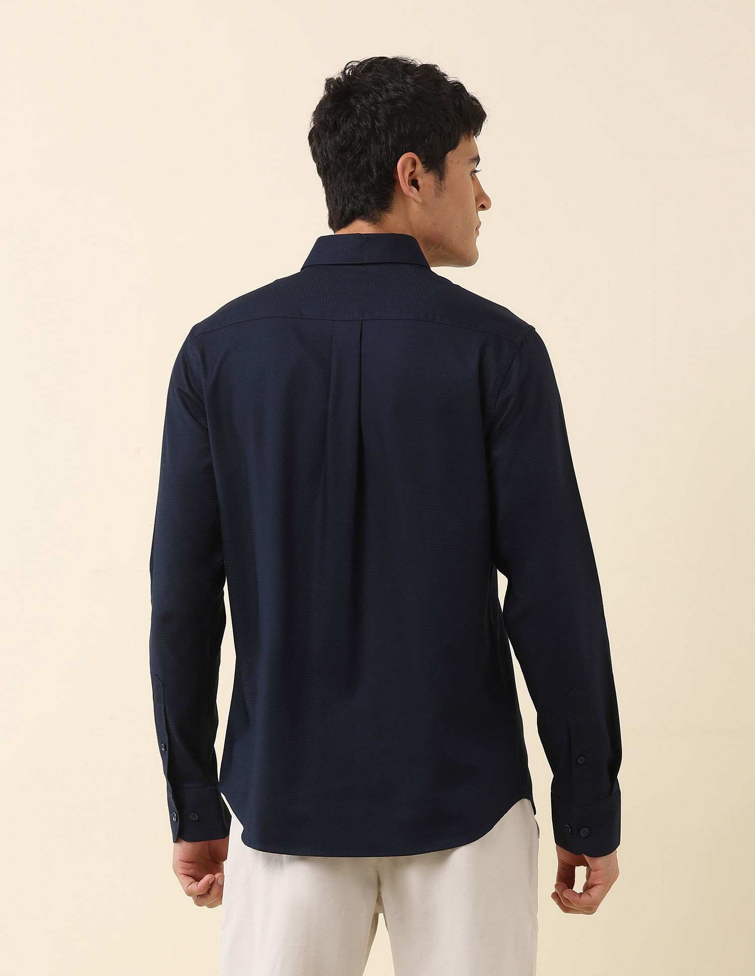 U.S. Polo Assn. Tailored Fit Solid Pure Cotton Shirt