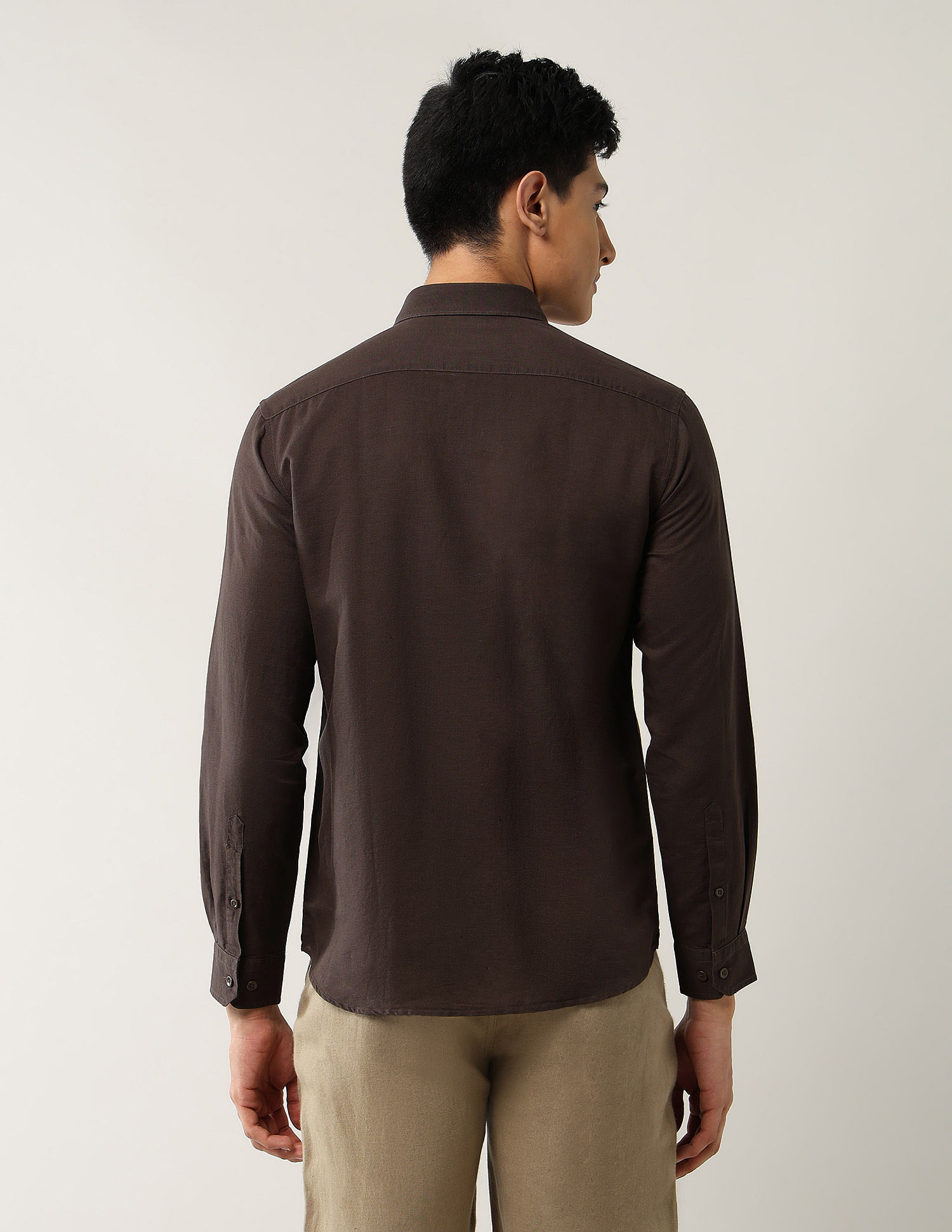 Arrow Sport Slim Fit Pure Linen Shirt