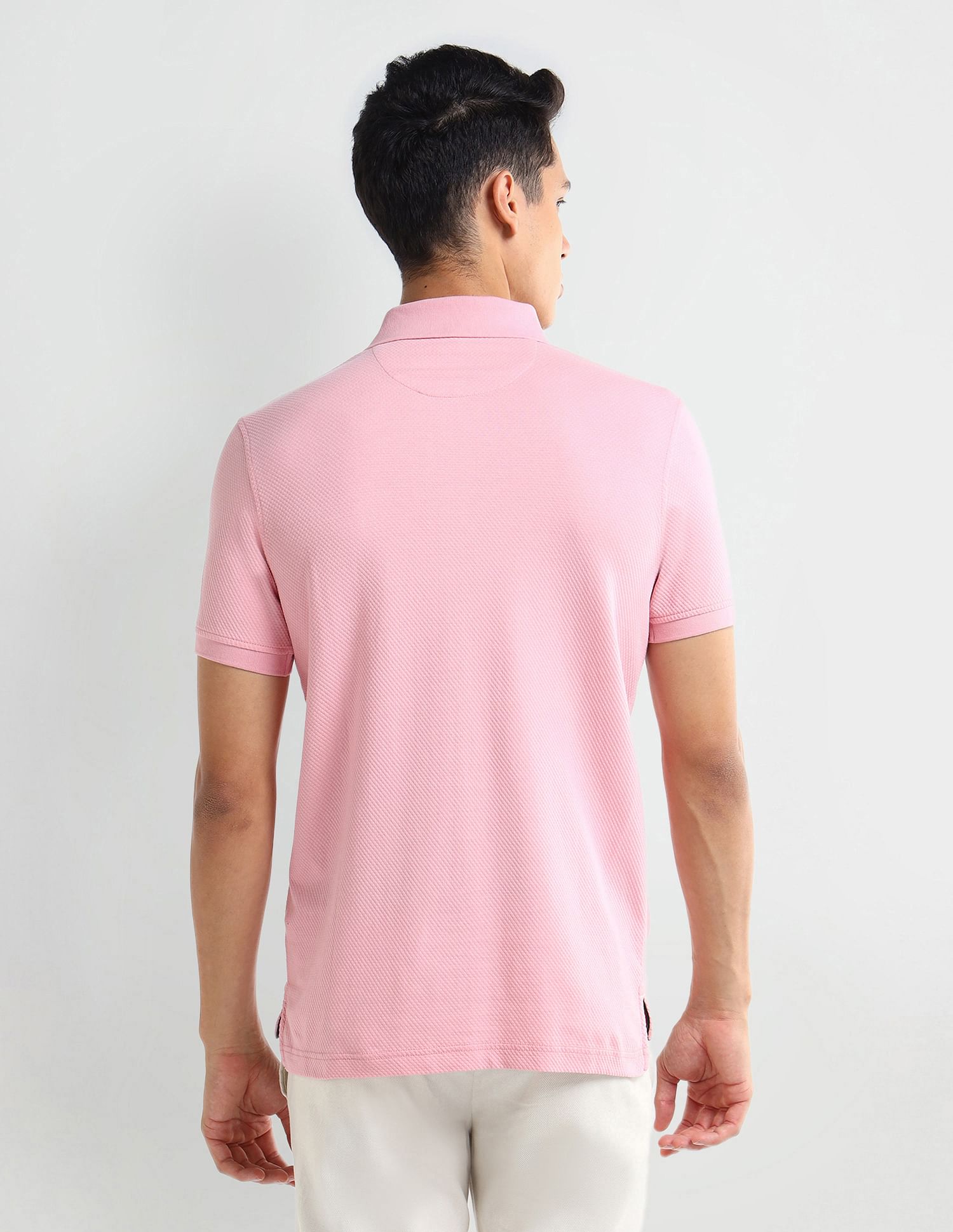 Arrow Sport Textured pattern Regular Polo Shirt