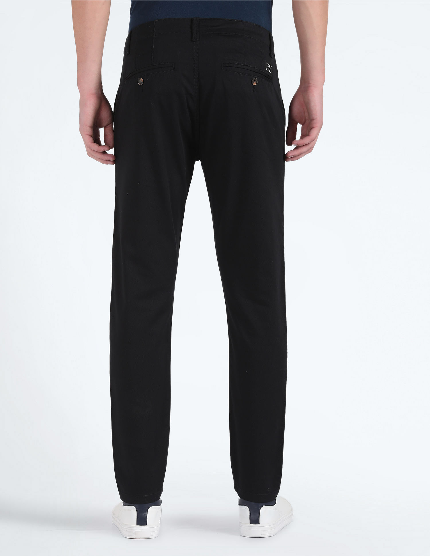 Flying Machine Twill Geometric Print Trousers