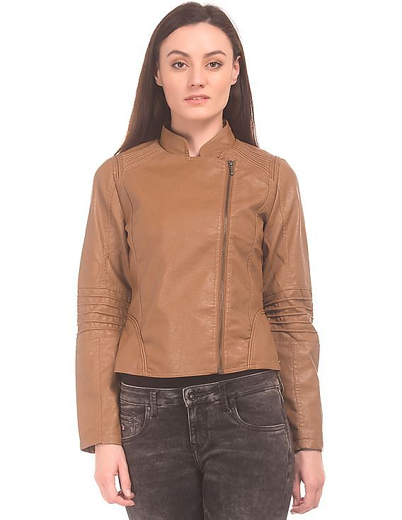 U.S. Polo Assn. Women Asymmetric Zipper Panelled Jacket