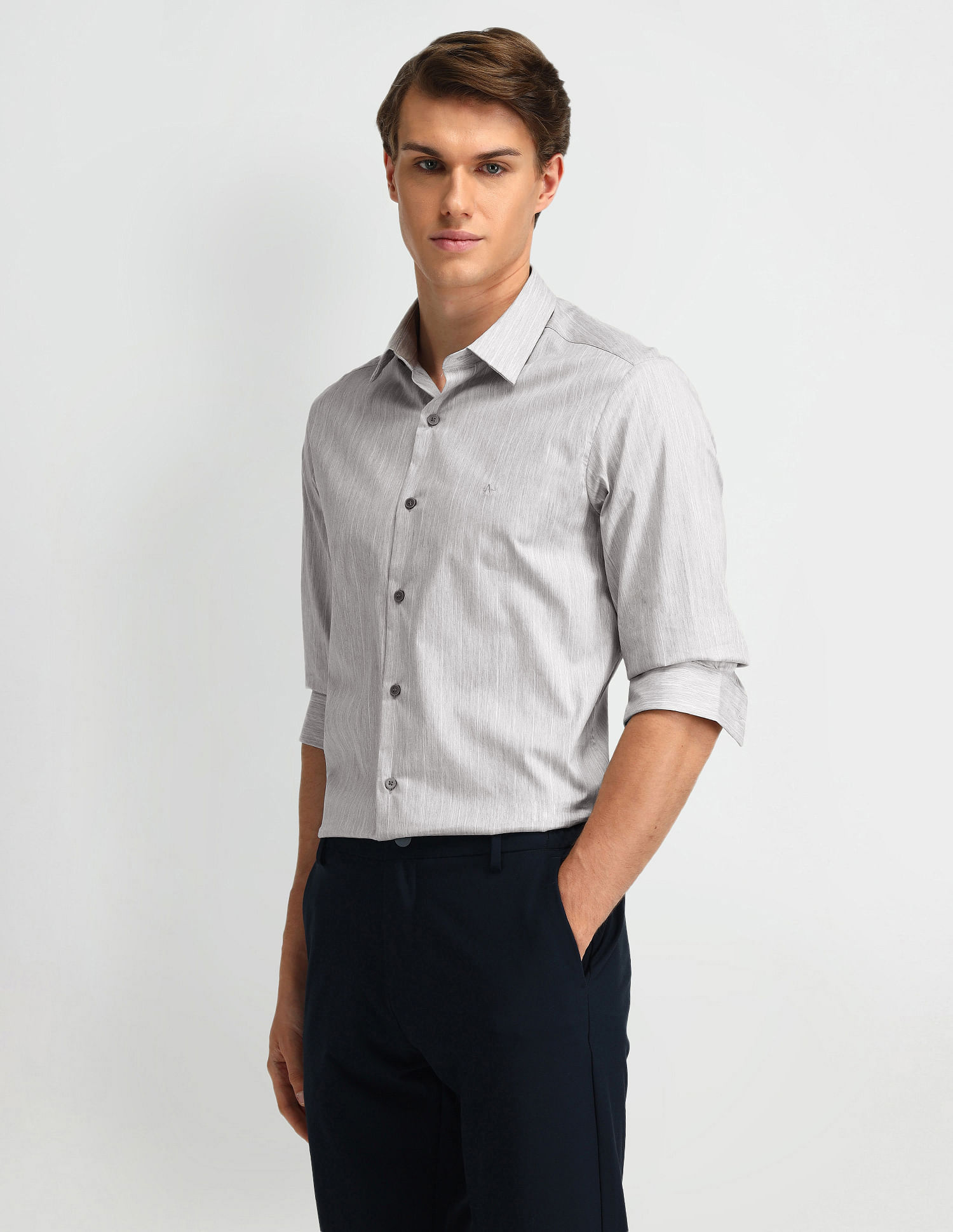 Arrow Newyork Brooklyn Ultra Slim Fit Vertical Striped Shirt