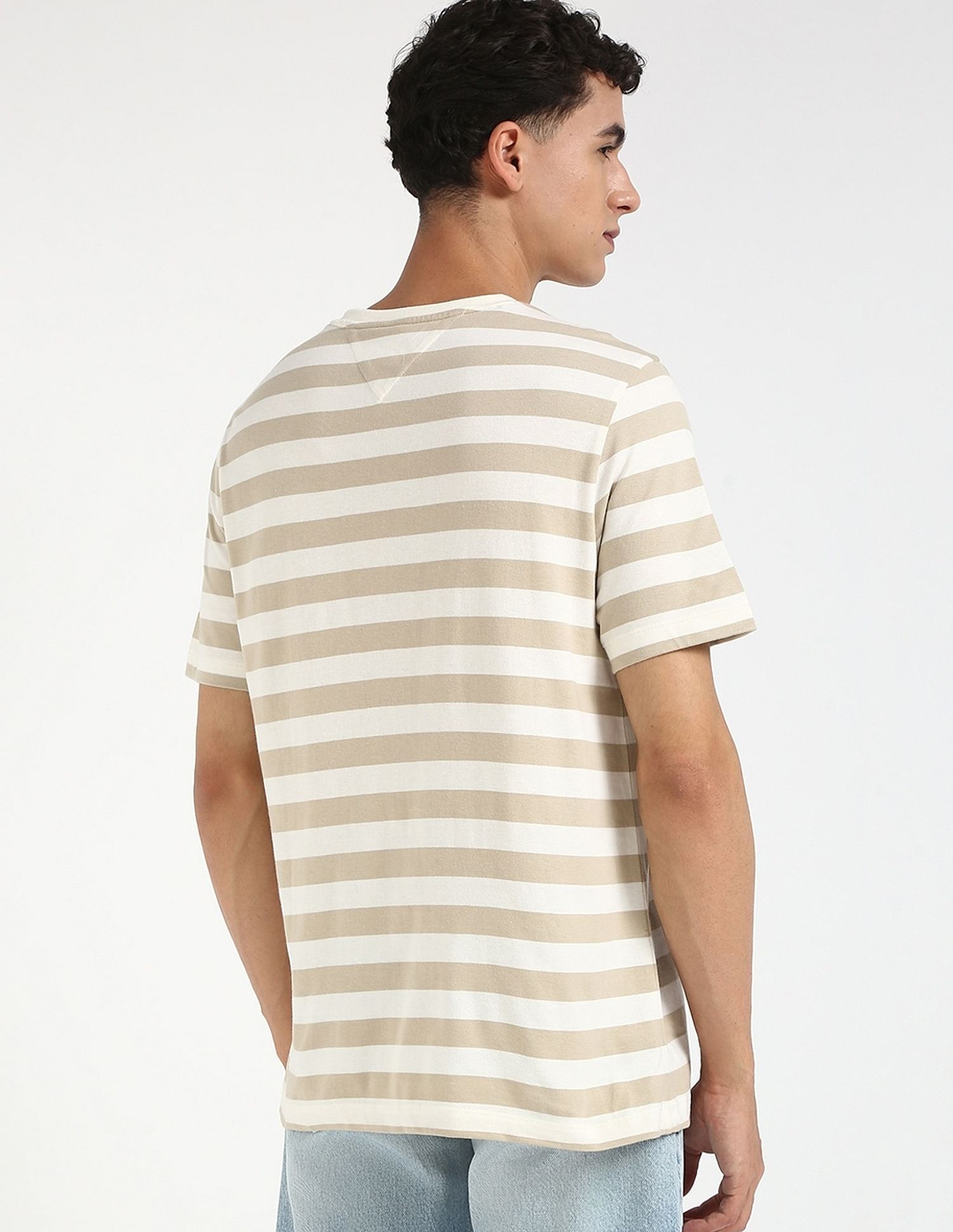 Tommy Hilfiger Striped Regular-Fit Cotton T-Shirt
