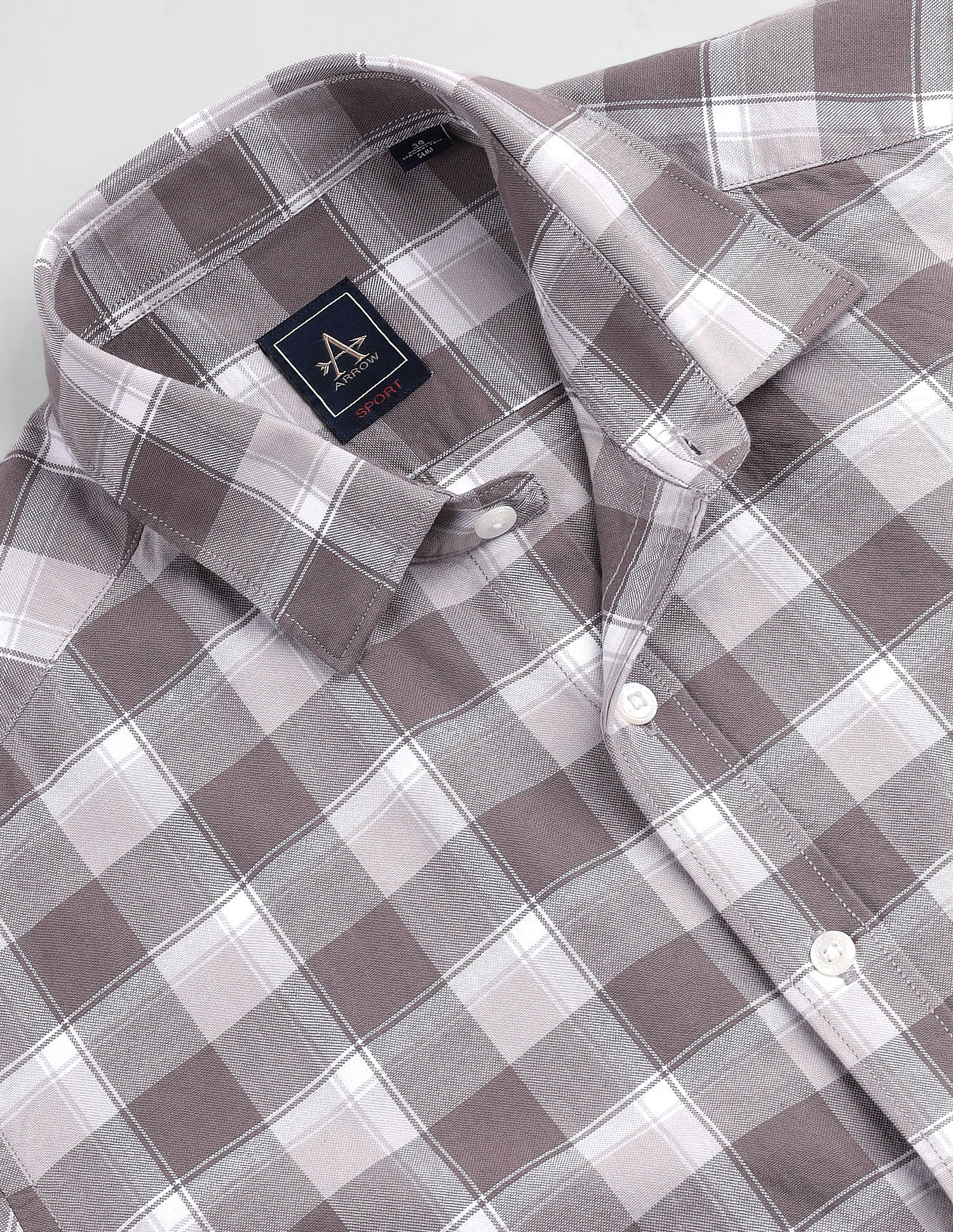 Arrow Sports Tartan Check Oxford Shirt
