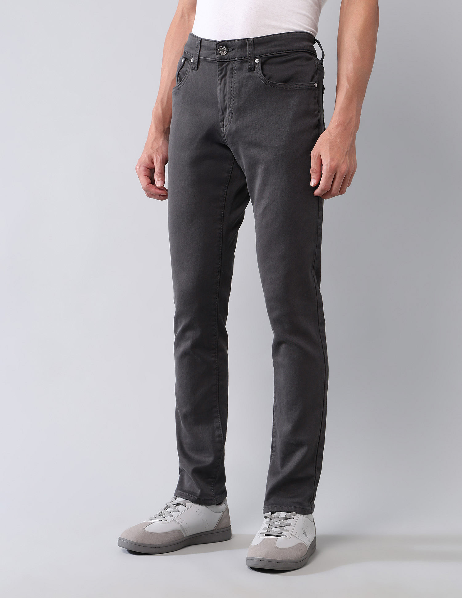 U.S. Polo Assn. Denim Co. Brandon Slim Tapered Fit Grey Jeans