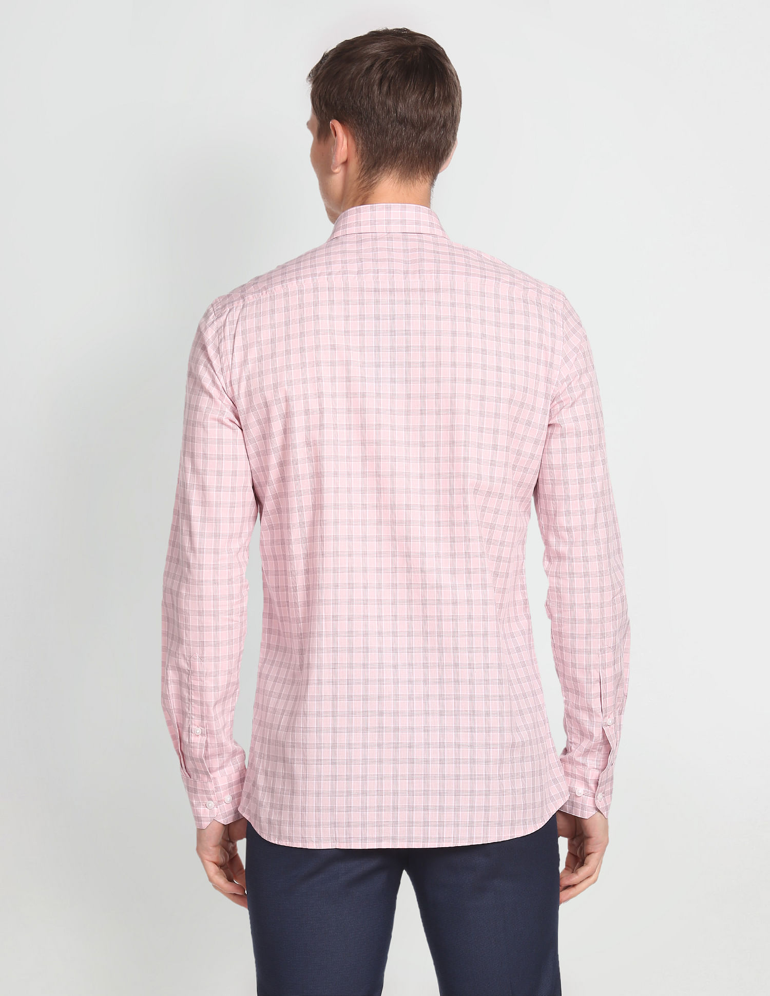 Arrow Tartan Check Manhattan Slim Fit Shirt