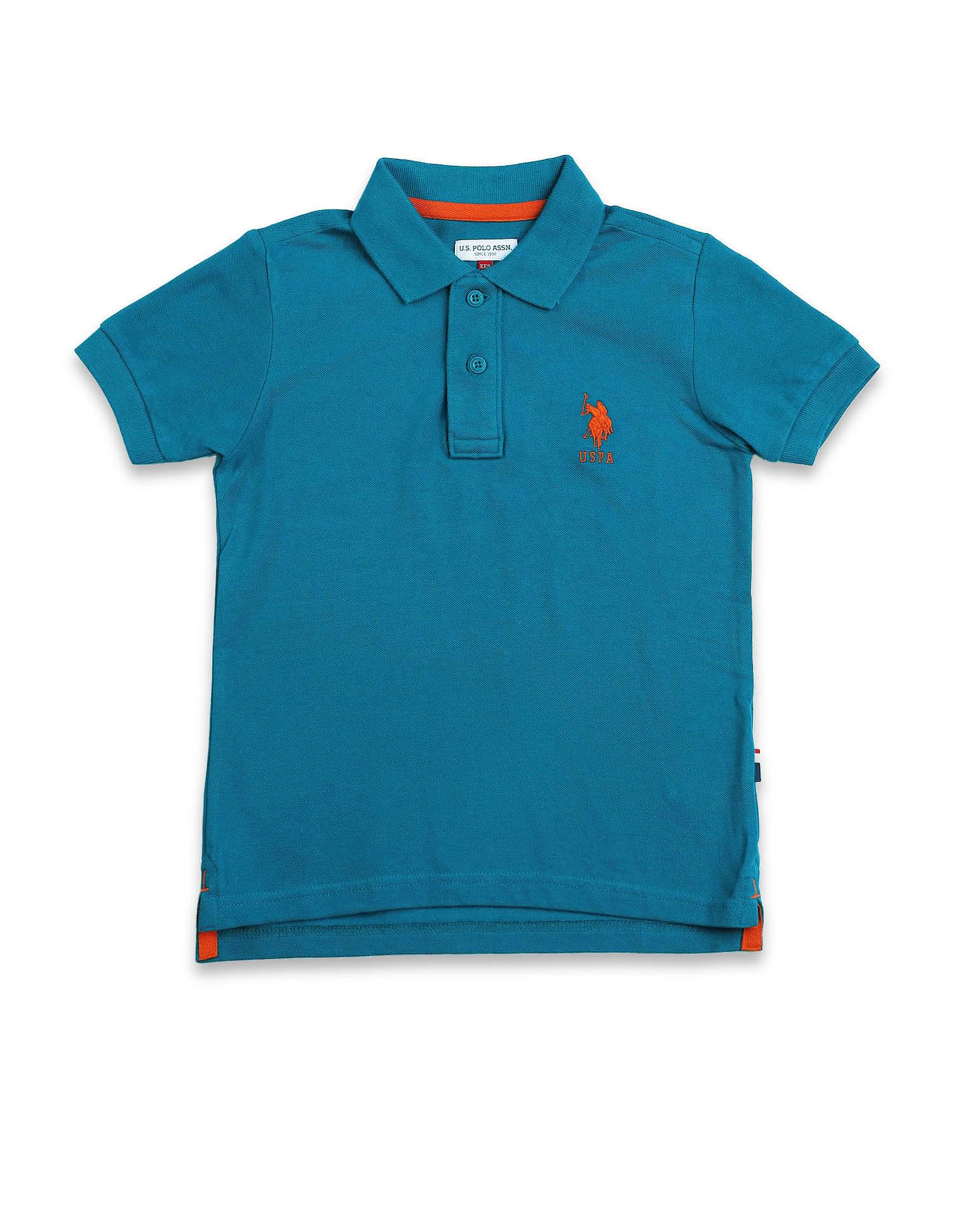 U.S. Polo Assn. Kids Boys Cotton Pique Polo Shirt