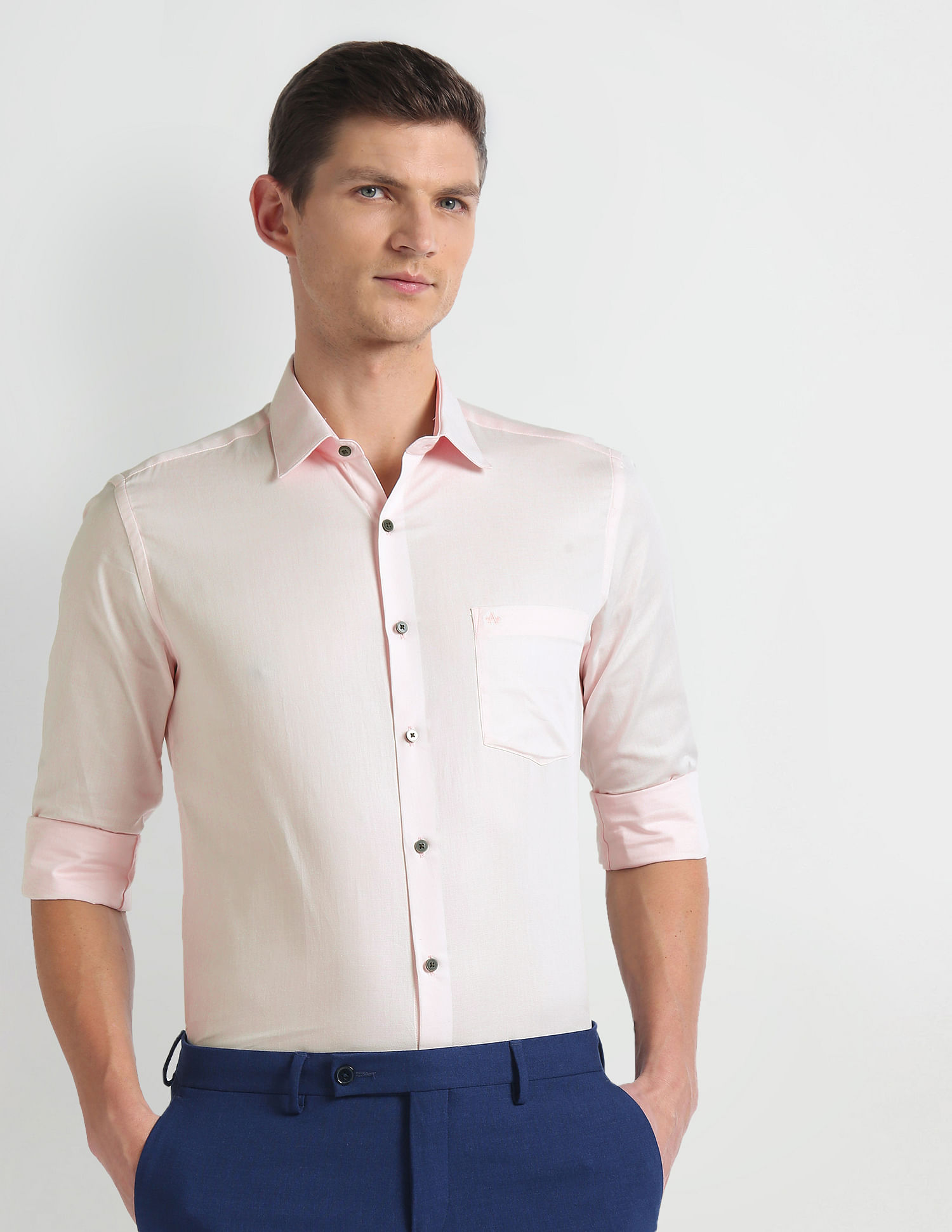 Arrow Manhattan Slim Fit Cotton Shirt