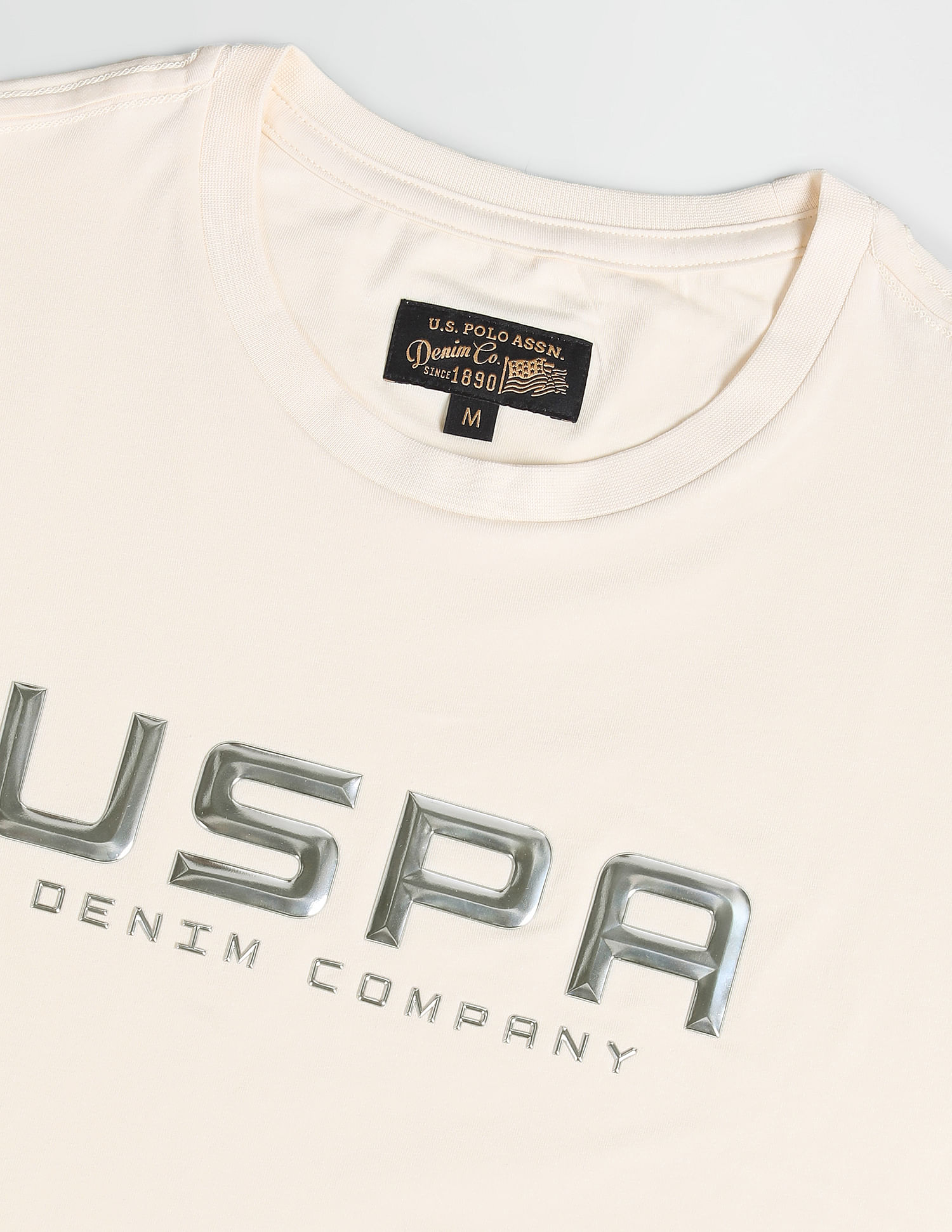 U.S. Polo Assn. Denim Co. Brand Print Cotton T-Shirt