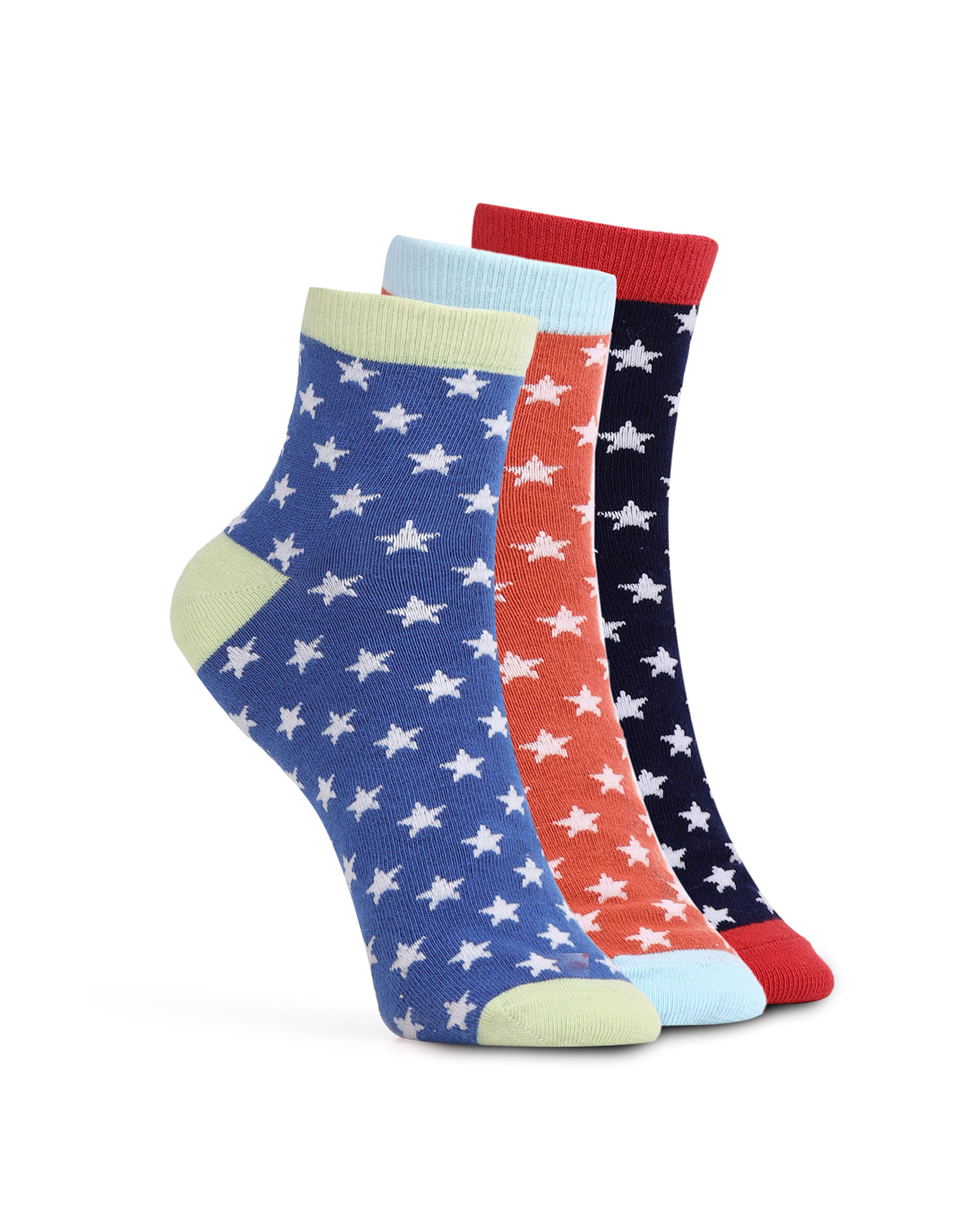 U.S. Polo Assn. Boys High-Ankle Length KS005 Socks - Pack Of 3