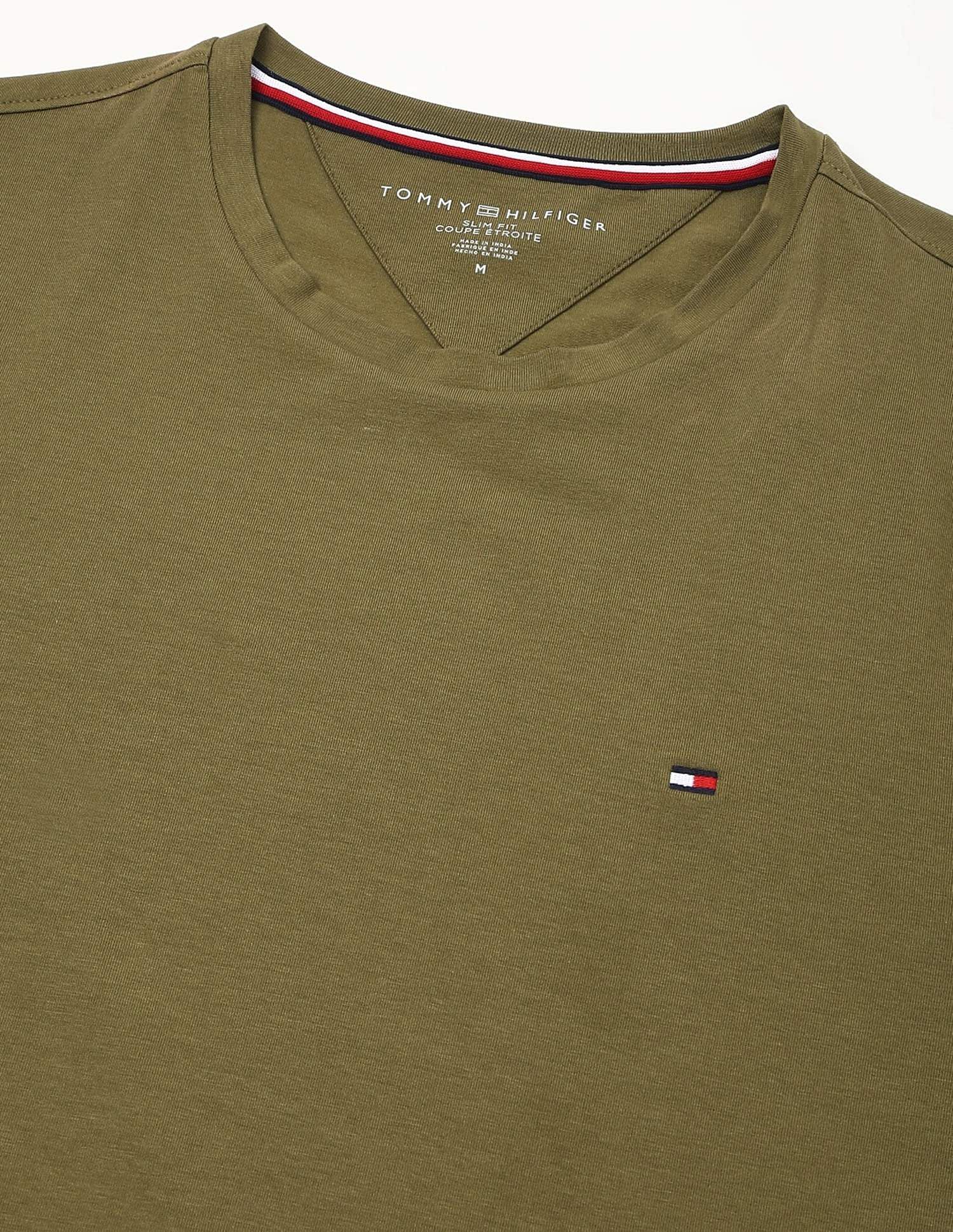 Tommy Hilfiger Solid Regular-Fit Cotton T-Shirt