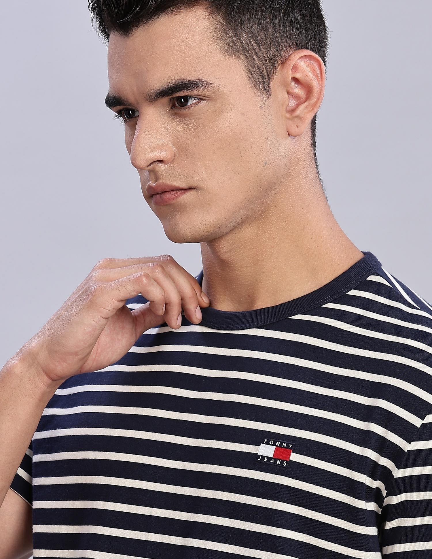 Tommy Hilfiger Mens Blue Printed T-Shirt