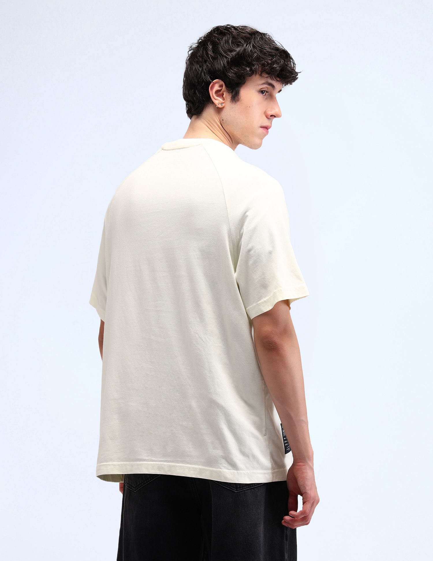 Flying Machine Oversized Typographic Print T-Shirt