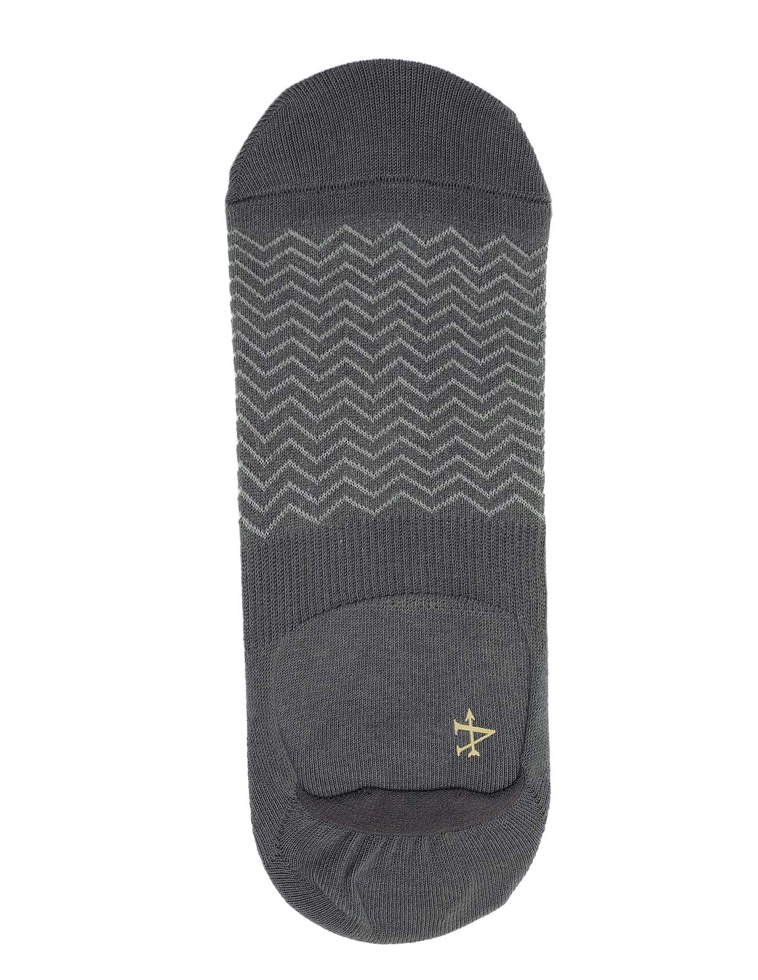 Arrow Mens No Show Printed Cotton Socks - Pack Of 2