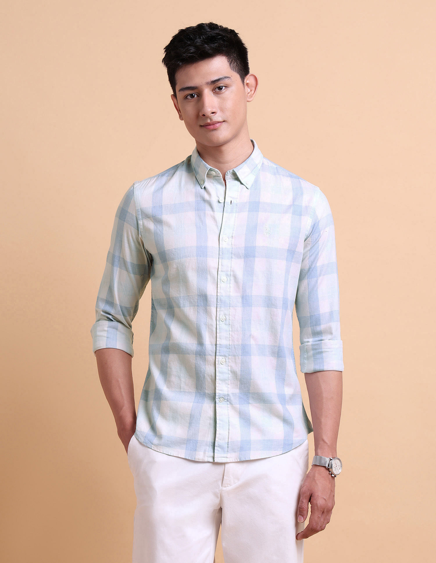 U.S. Polo Assn. Dobby Cotton Shirt