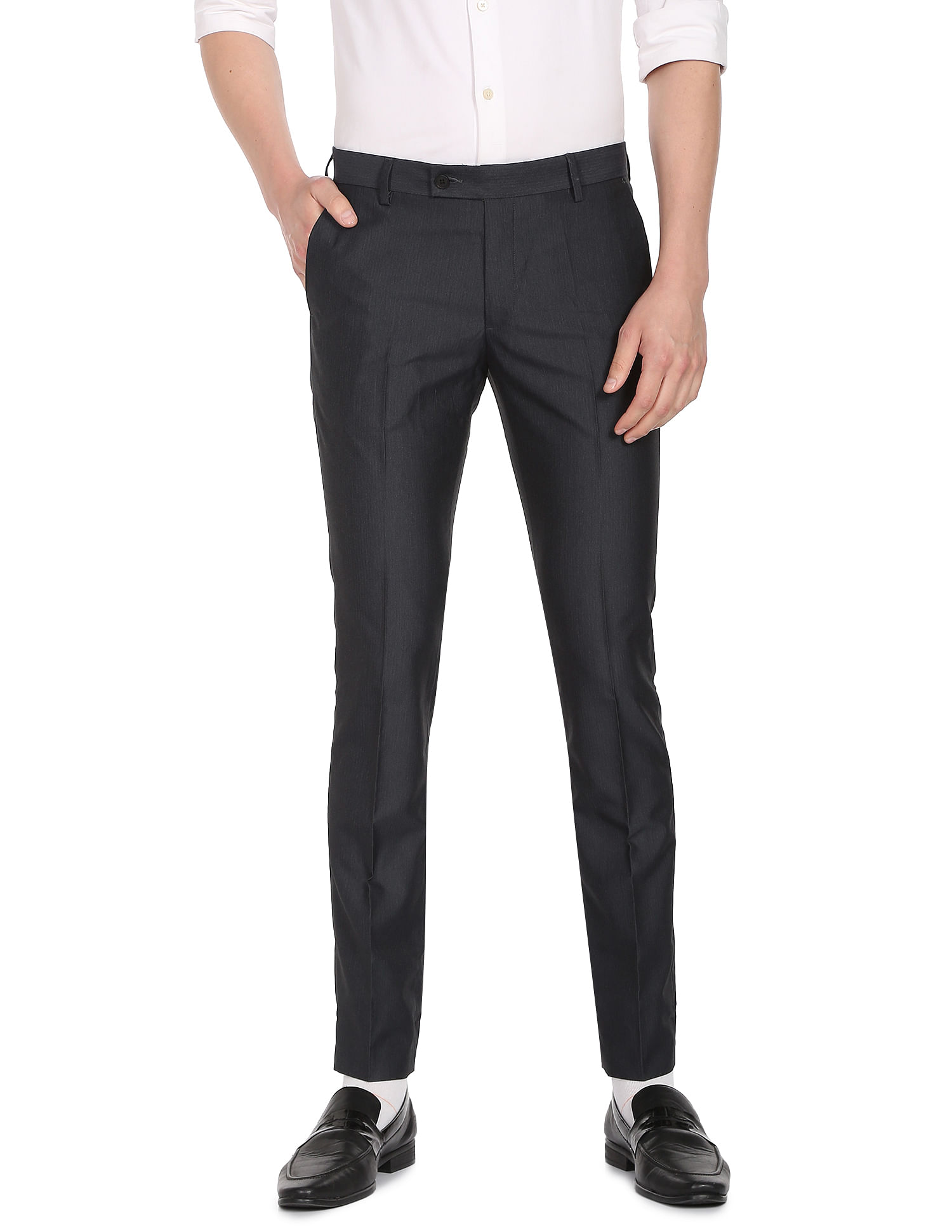 Everyday Skinny Formal Trousers  Black  verycouk