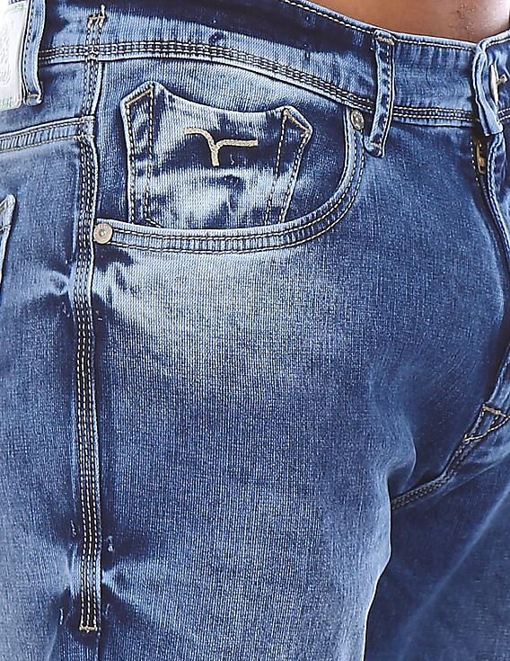 Flying Machine Slim Tapered Fit Stone Wash Jeans