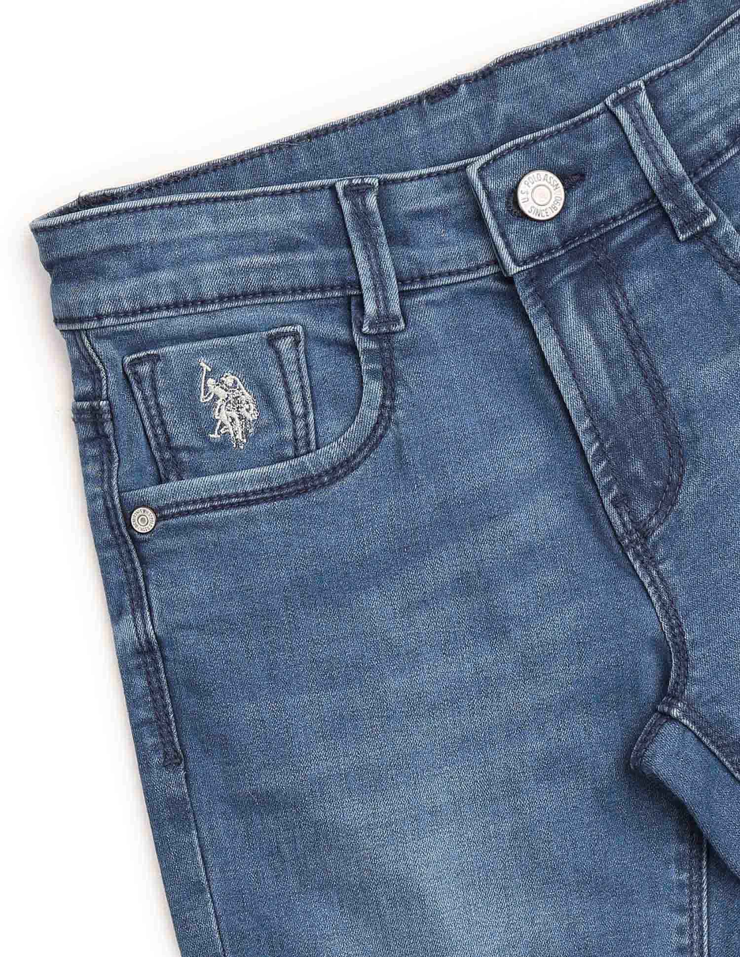 U.S. Polo Assn. Kids Boys Slim Fit Blue Jeans