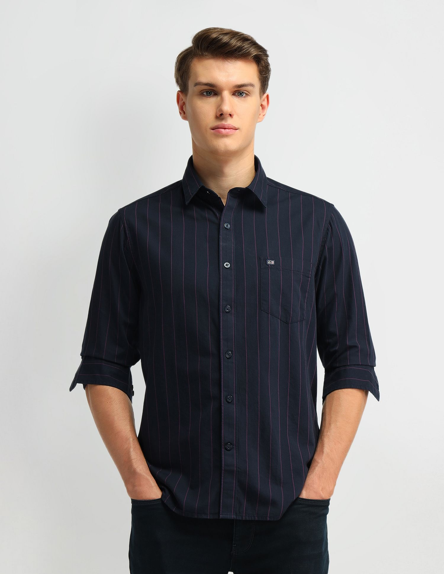Arrow Sport Tailored Fit Cotton Shirt