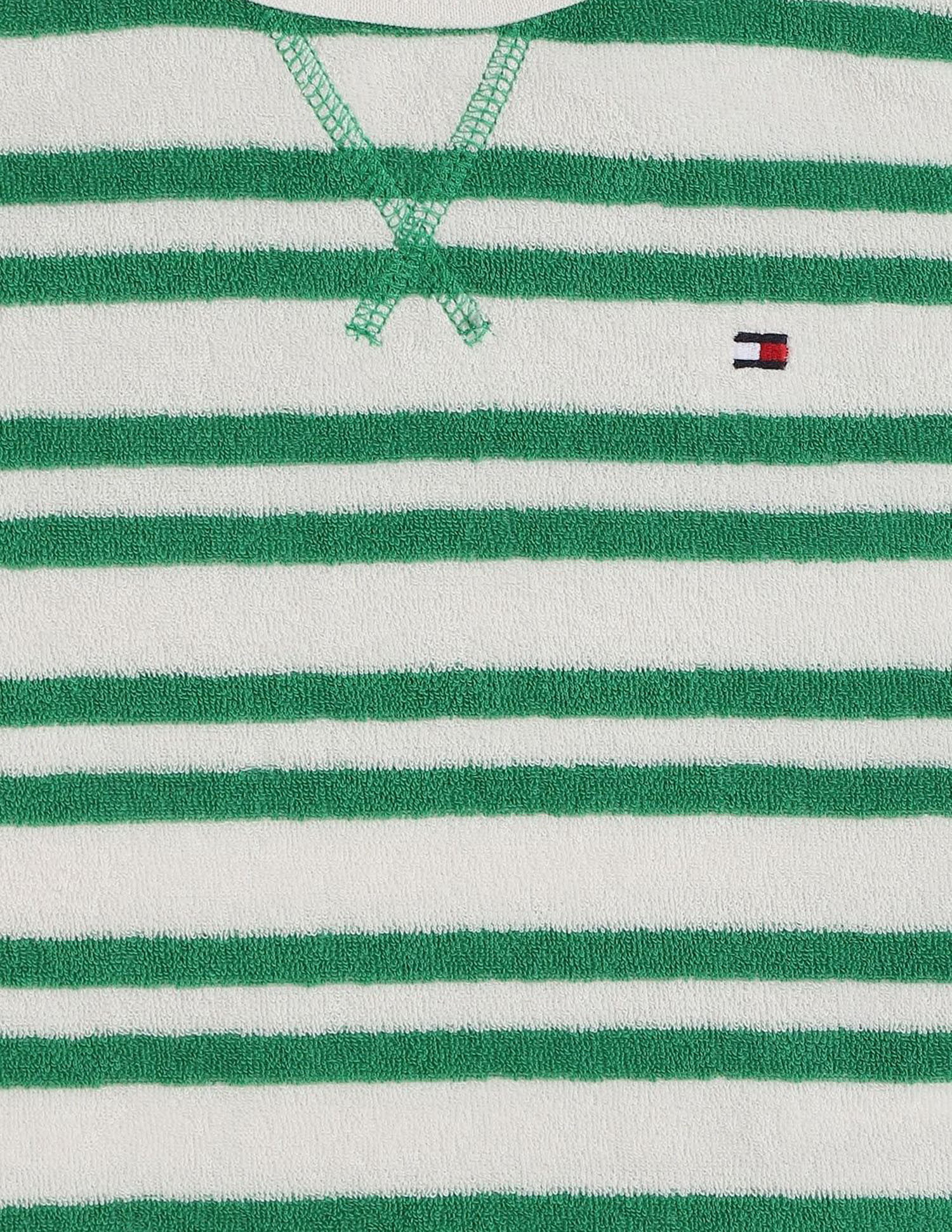 Tommy Hilfiger Kids Girls Striped Slim-Fit Cotton T-Shirt