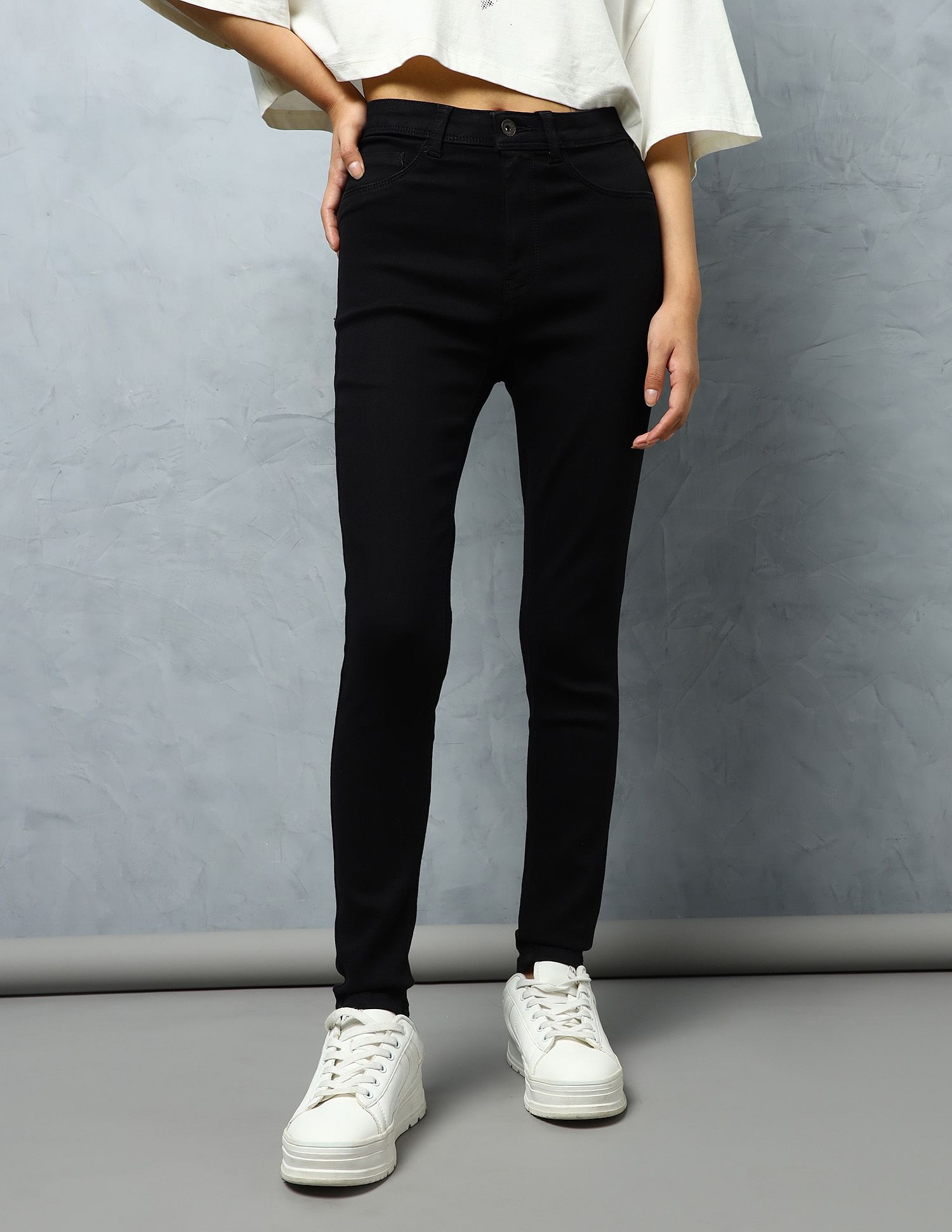 Flying Machine Women High Rise Betty Slim Fit Jeggings