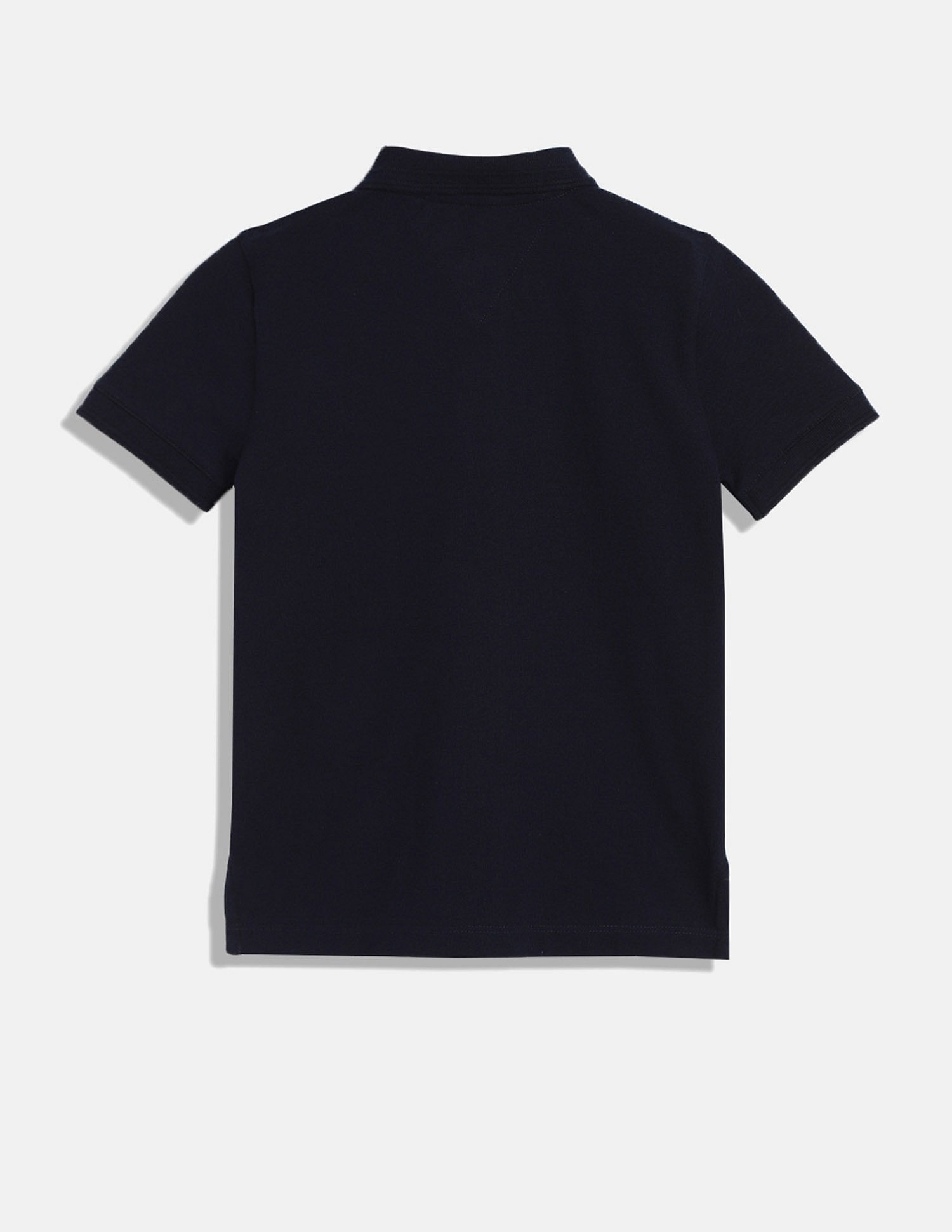 Tommy Hilfiger Kids Boys Navy Solid T-shirt for Classic Style