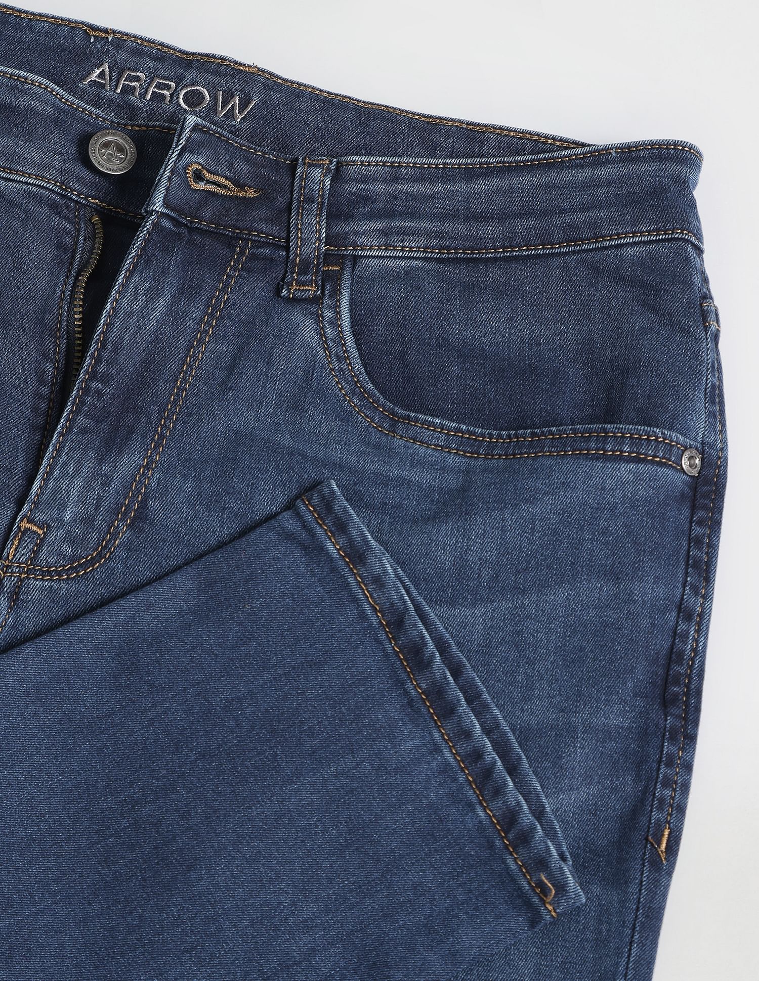 Arrow Sports Jameson Slim Fit Stone Wash Jeans