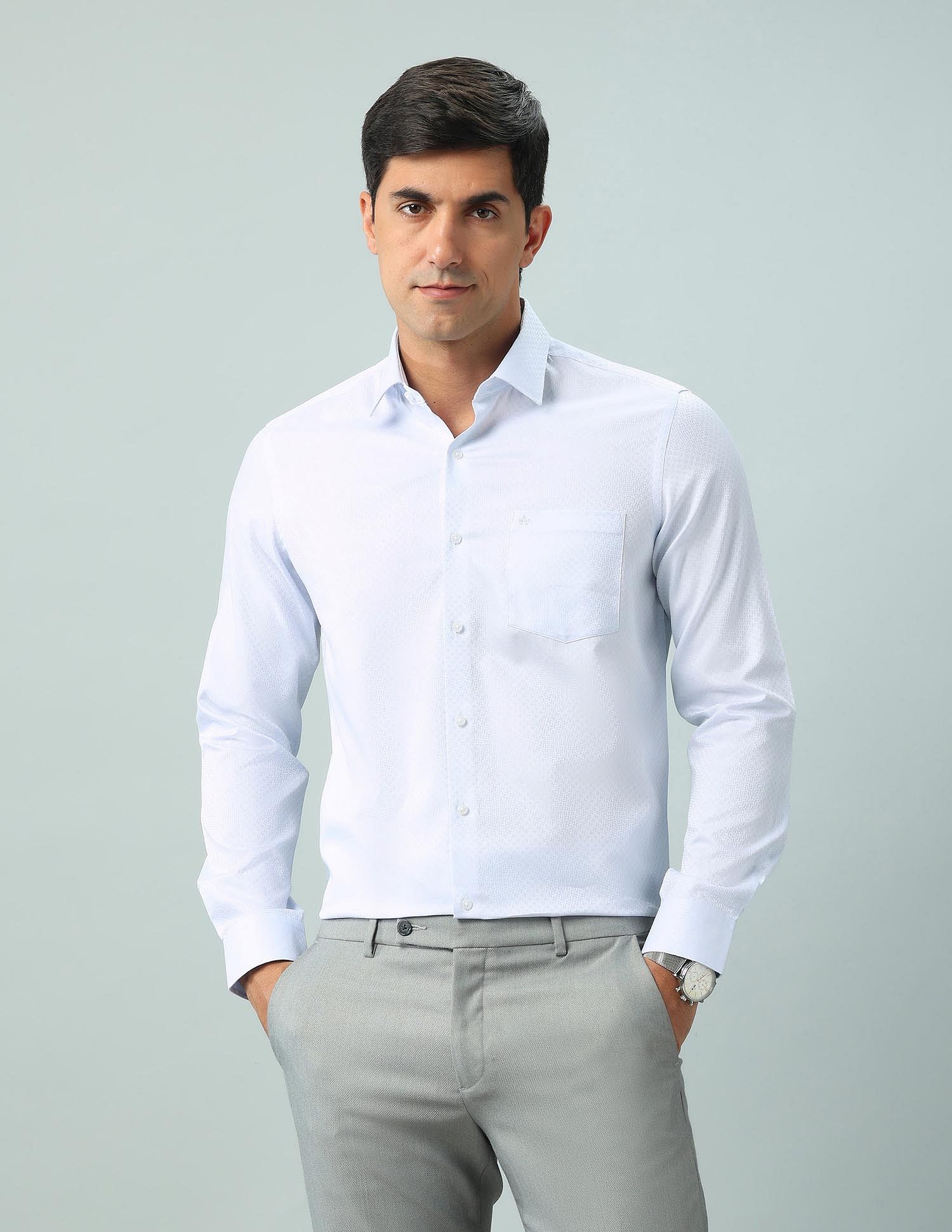 Arrow Manhattan Slim Fit Solid Shirt