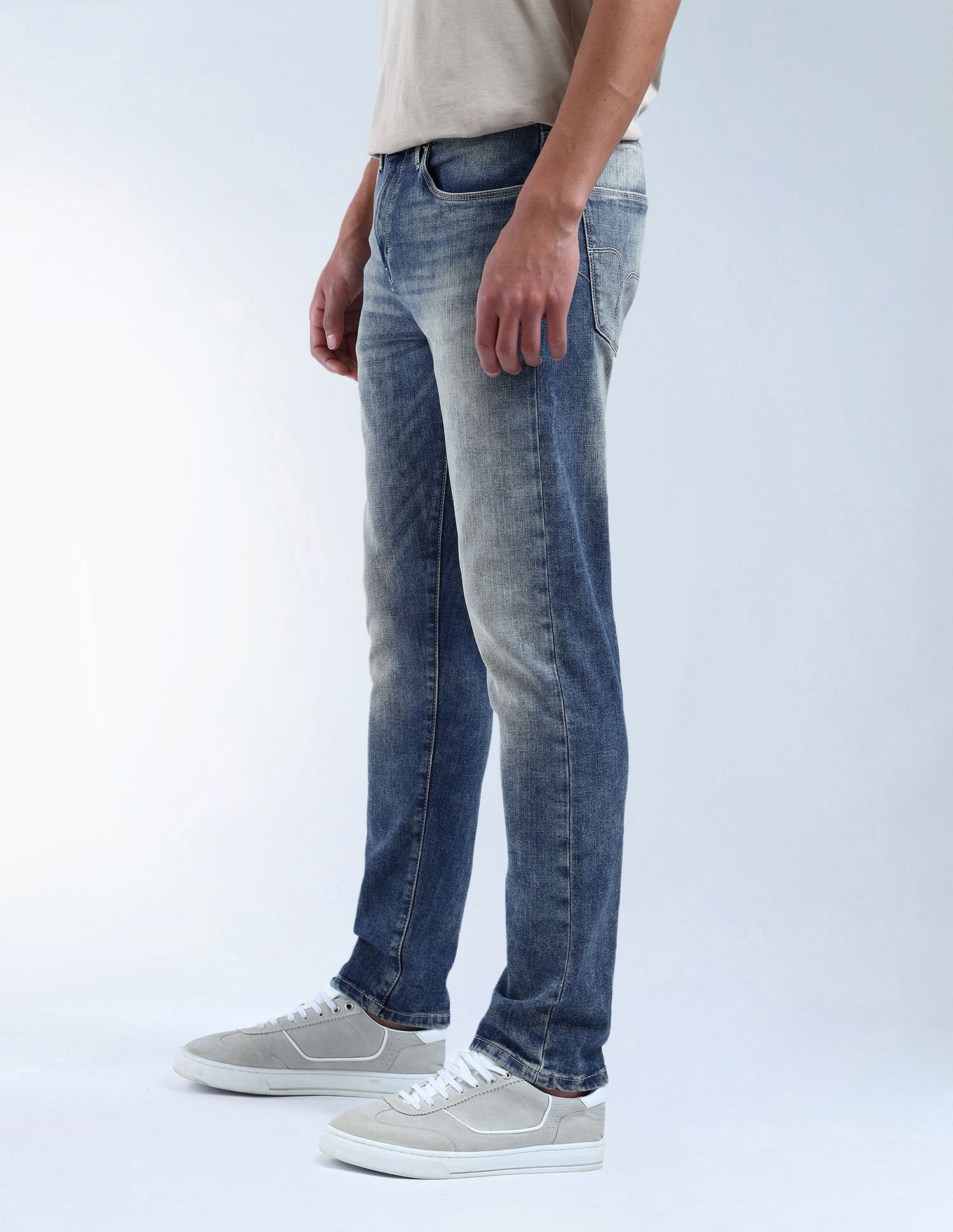 Flying Machine Slash Slim Tapered Fit Authentic Premium Jeans