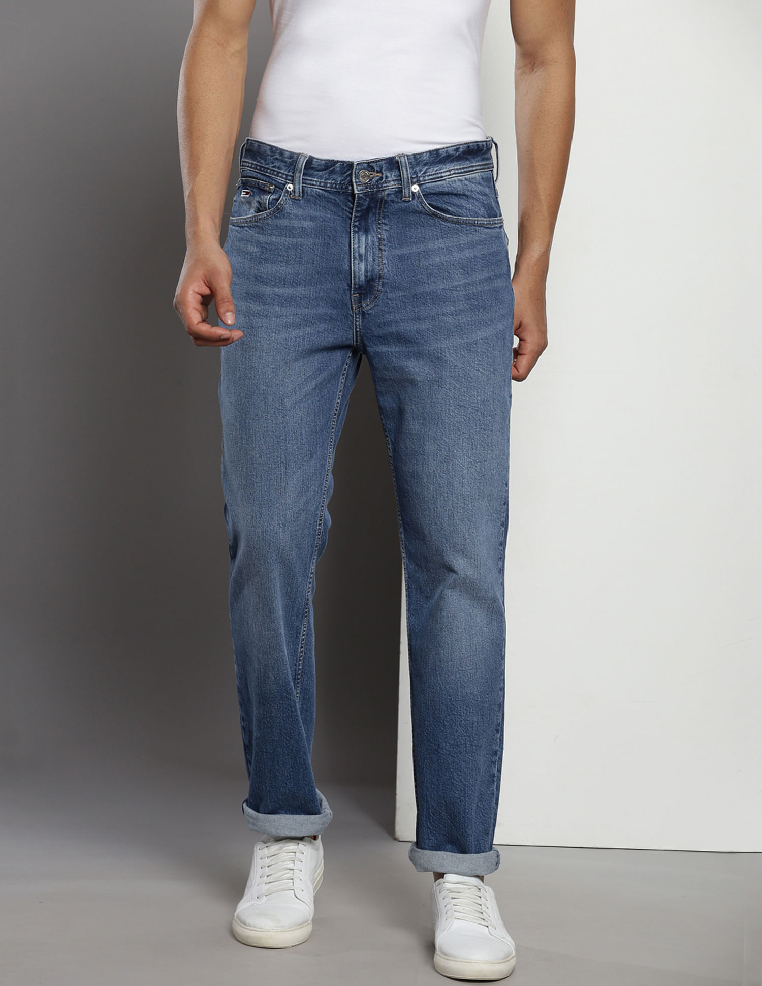 Tommy Hilfiger Recycled Cotton Ethan Relaxed Straight Jeans