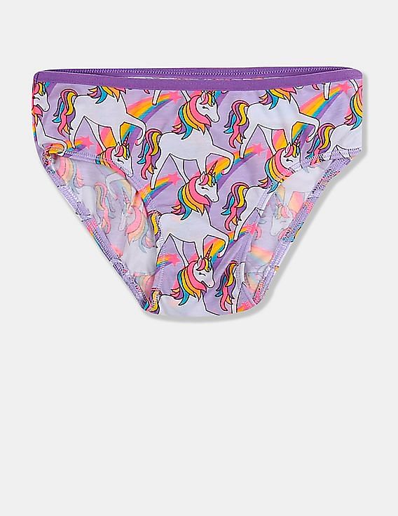 Buy The Children's Place Girls Assorted Unicorn Briefs - Pack Of 7 