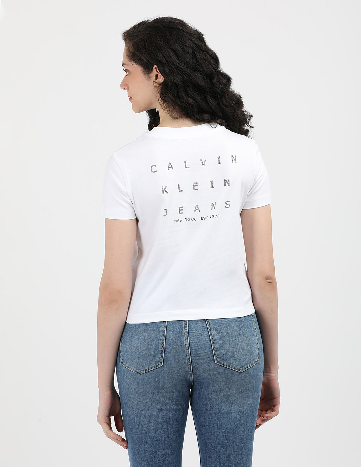 Buy Calvin Klein Jeans Stamp Back Graphic Baby T-Shirt