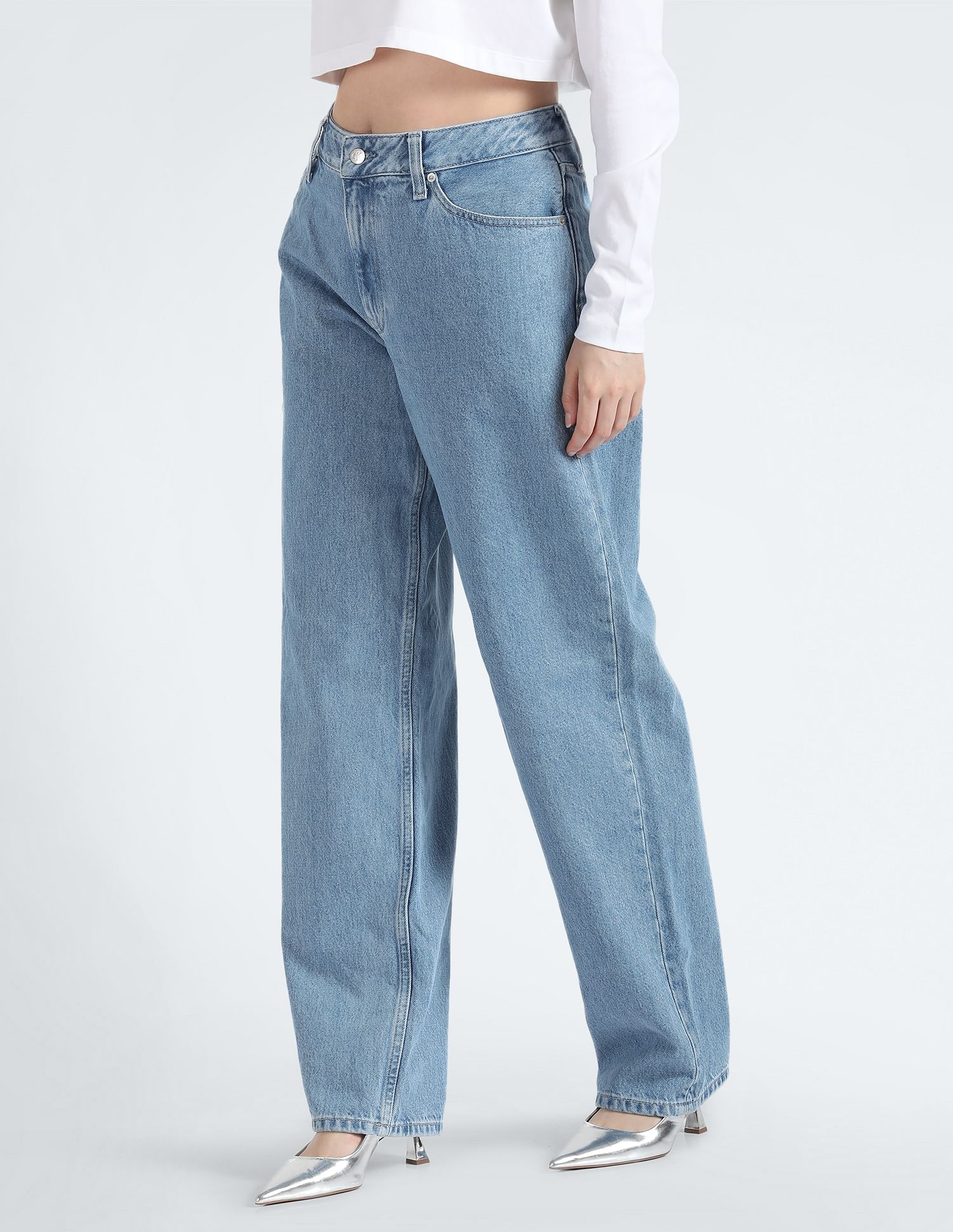 Calvin Klein 90's Straight Fit Rinsed Jeans