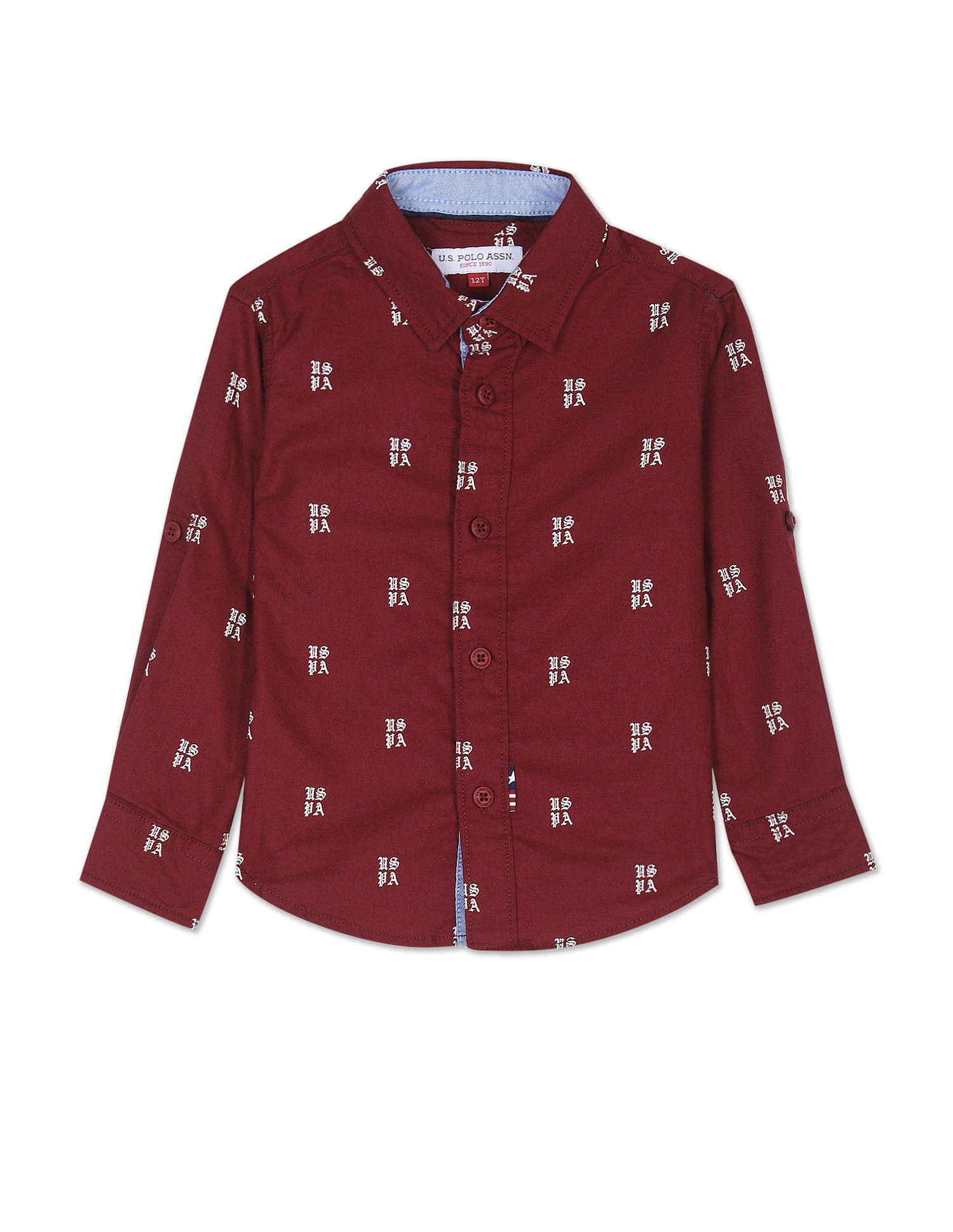 U.S. Polo Assn. Kids Boys Convertible Sleeve Cotton Shirt