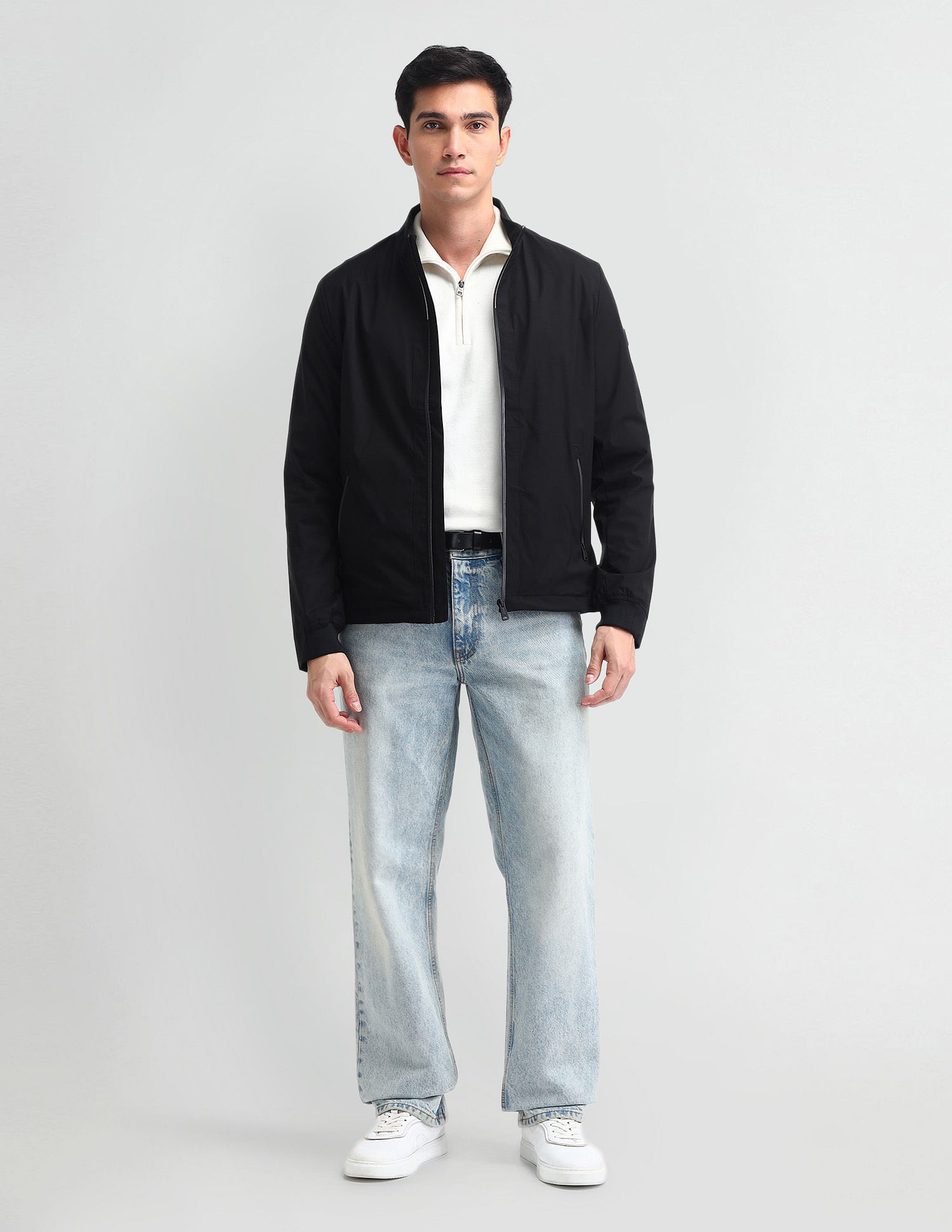Arrow Sport High Neck Zip Up Wind Cheater