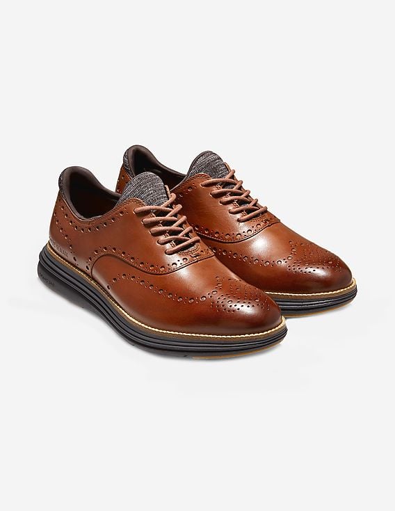 Buy Cole Haan Brown ØriginalGrand Ultra Wingtip Oxford  display picture 1