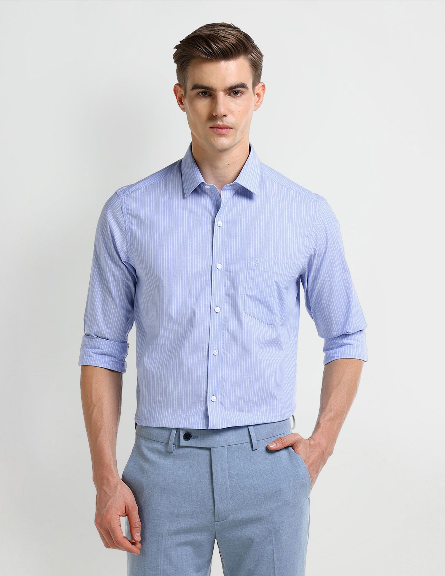 Arrow Manhattan Slim Fit Cotton Shirt